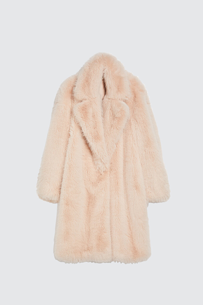 SPORTMAX Manico 코트 in 포 퍼