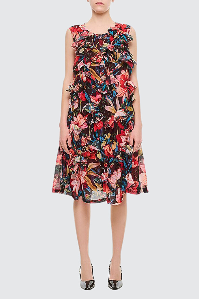 COMME DES GARçONS Texture Flowers 드레스