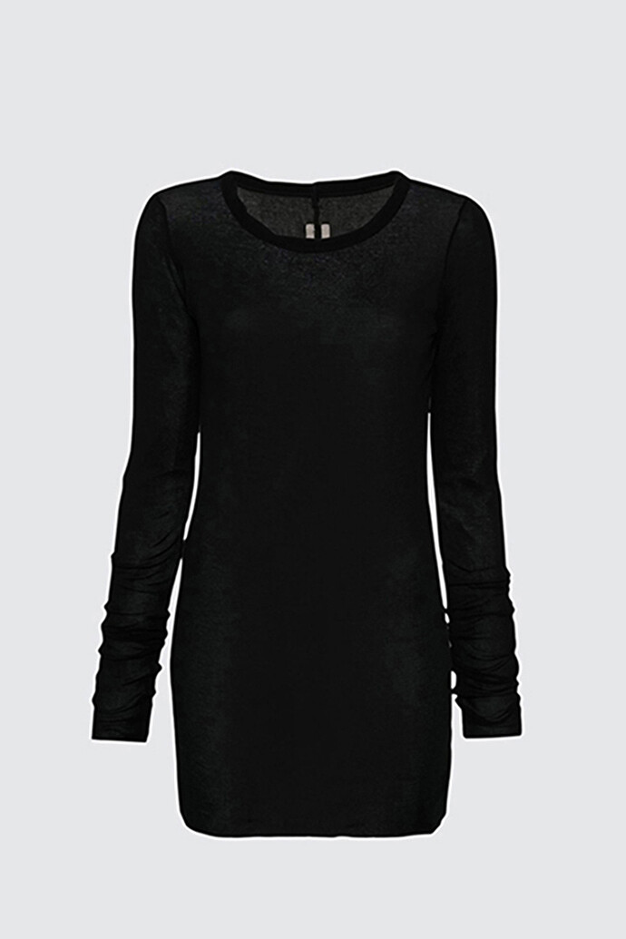 RICK OWENS 롱 슬리브 골지 티셔츠