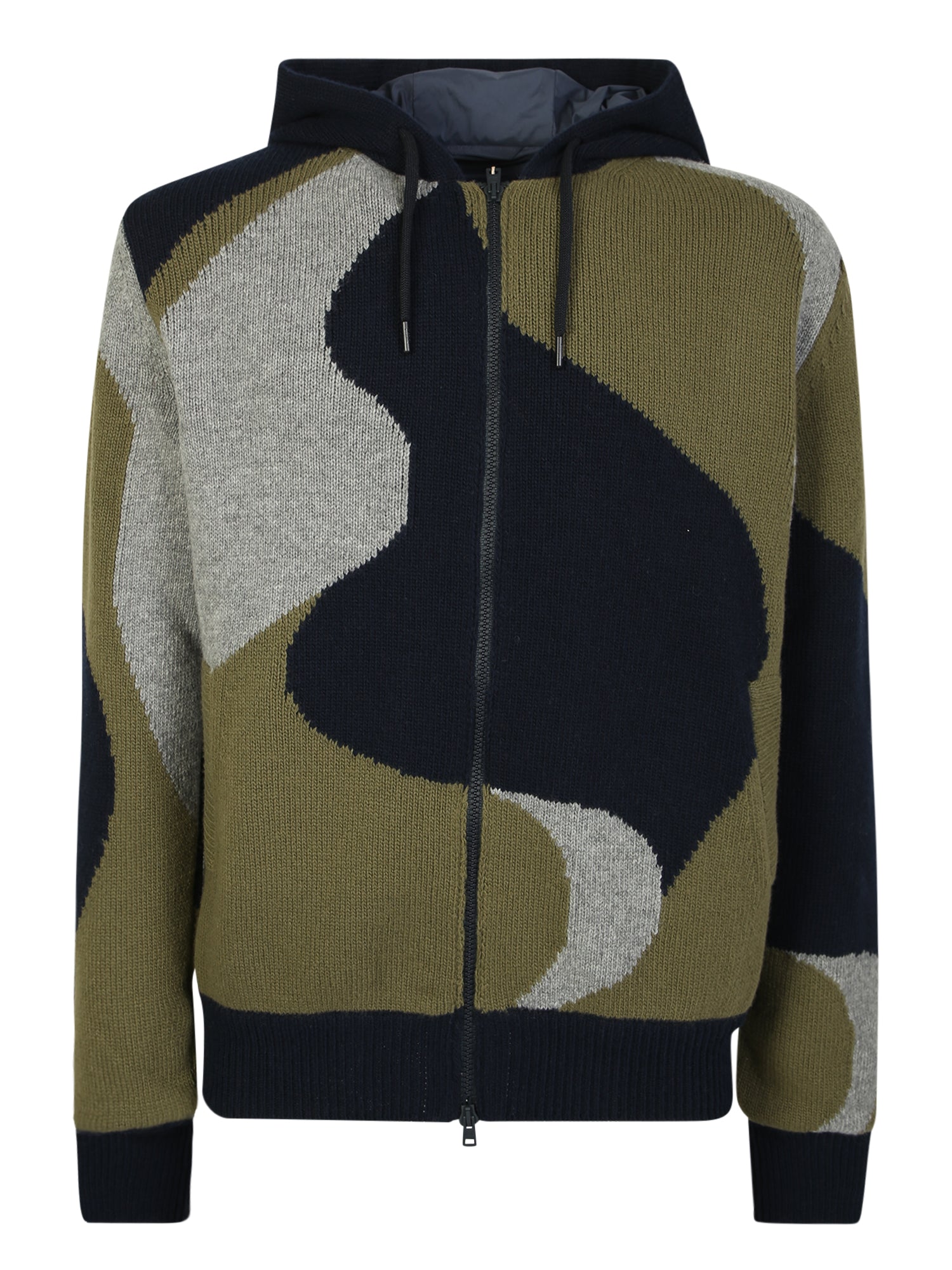 HERNO Herno 인타르시아 니트 봄버 자켓 웜 and comfortable ideal for 더 colder seasons