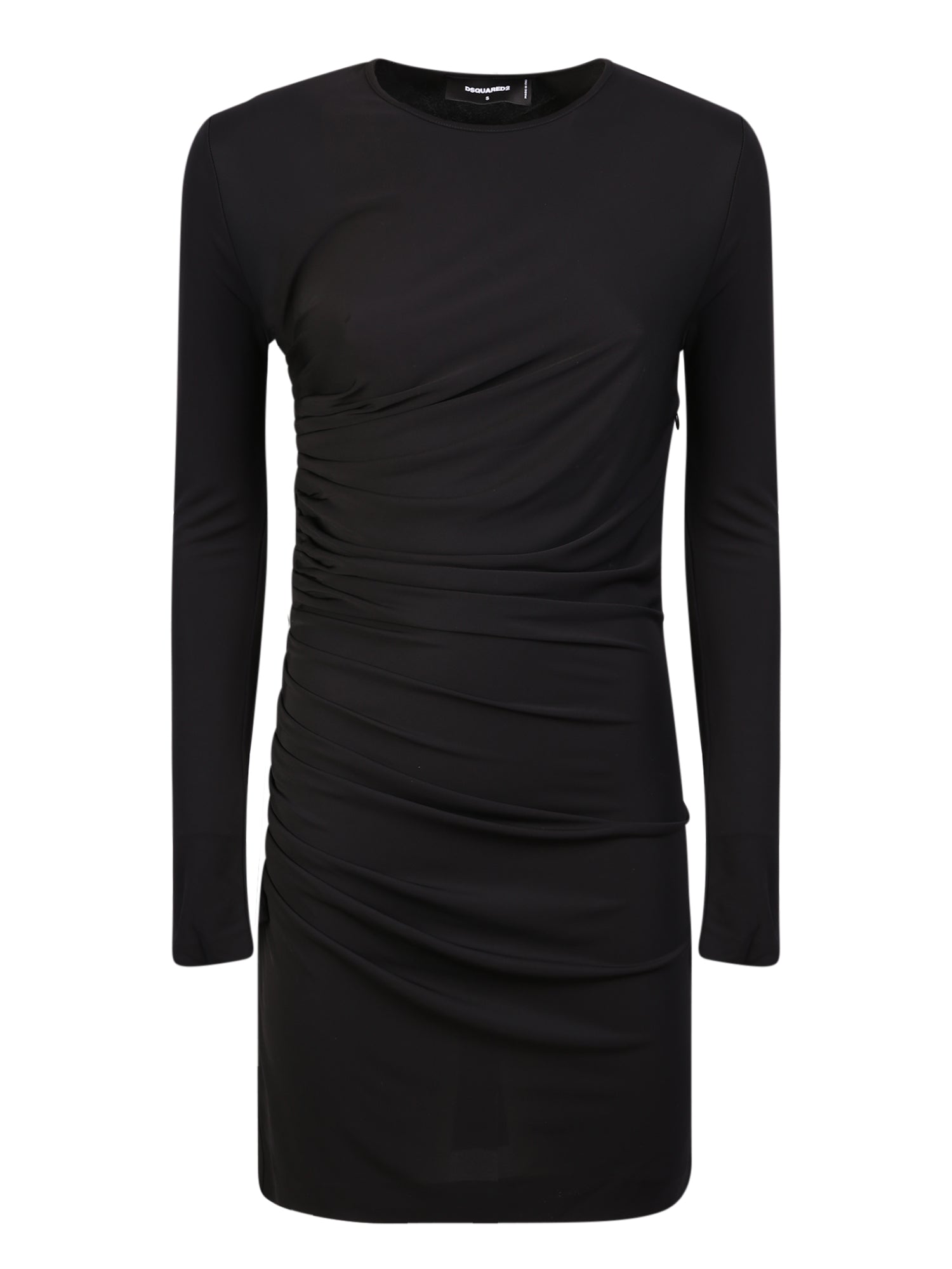 DSQUARED2 Ruches 디테일 미니 드레스