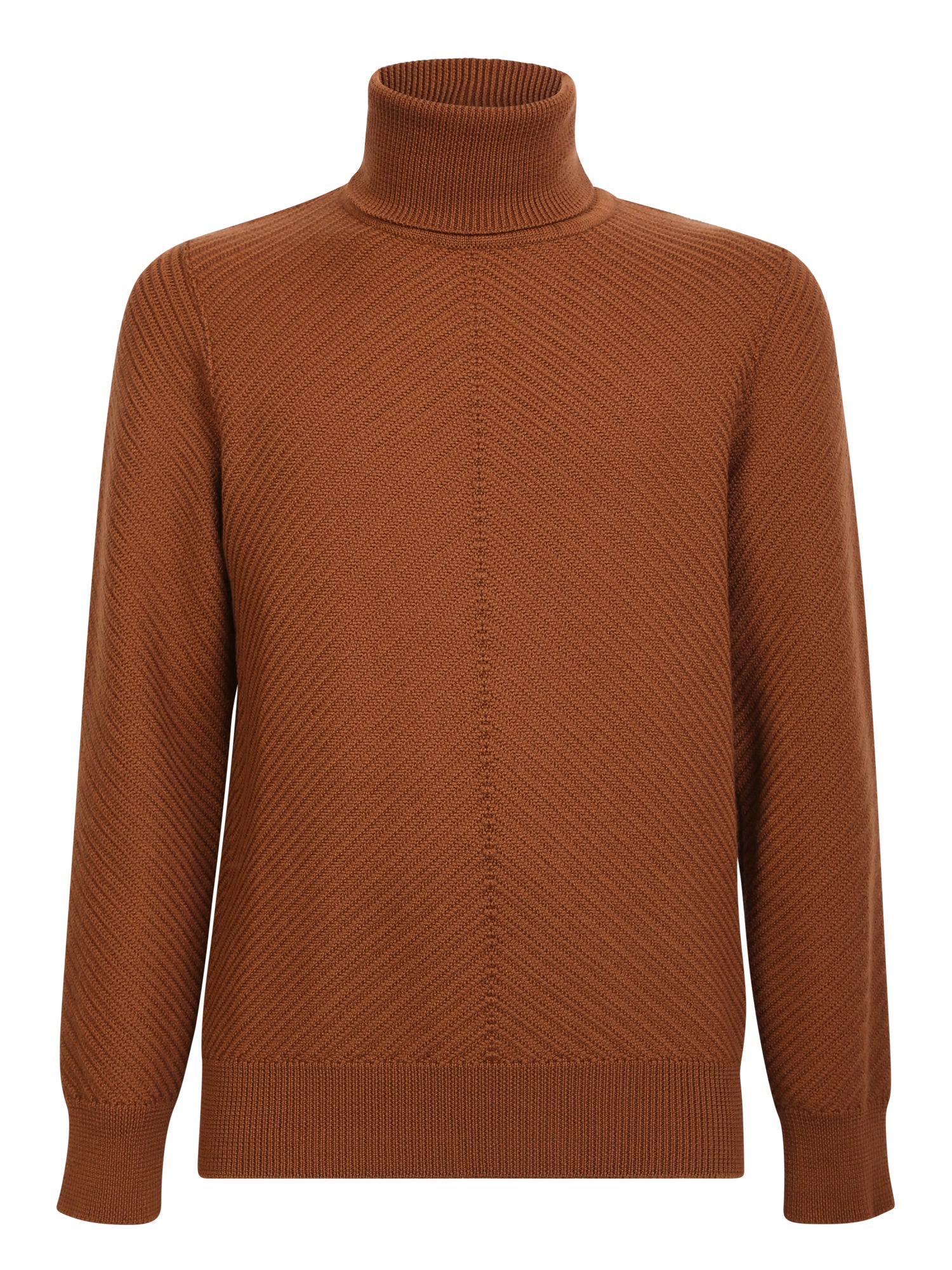 LARDINI 하이넥 풀오버 카멜