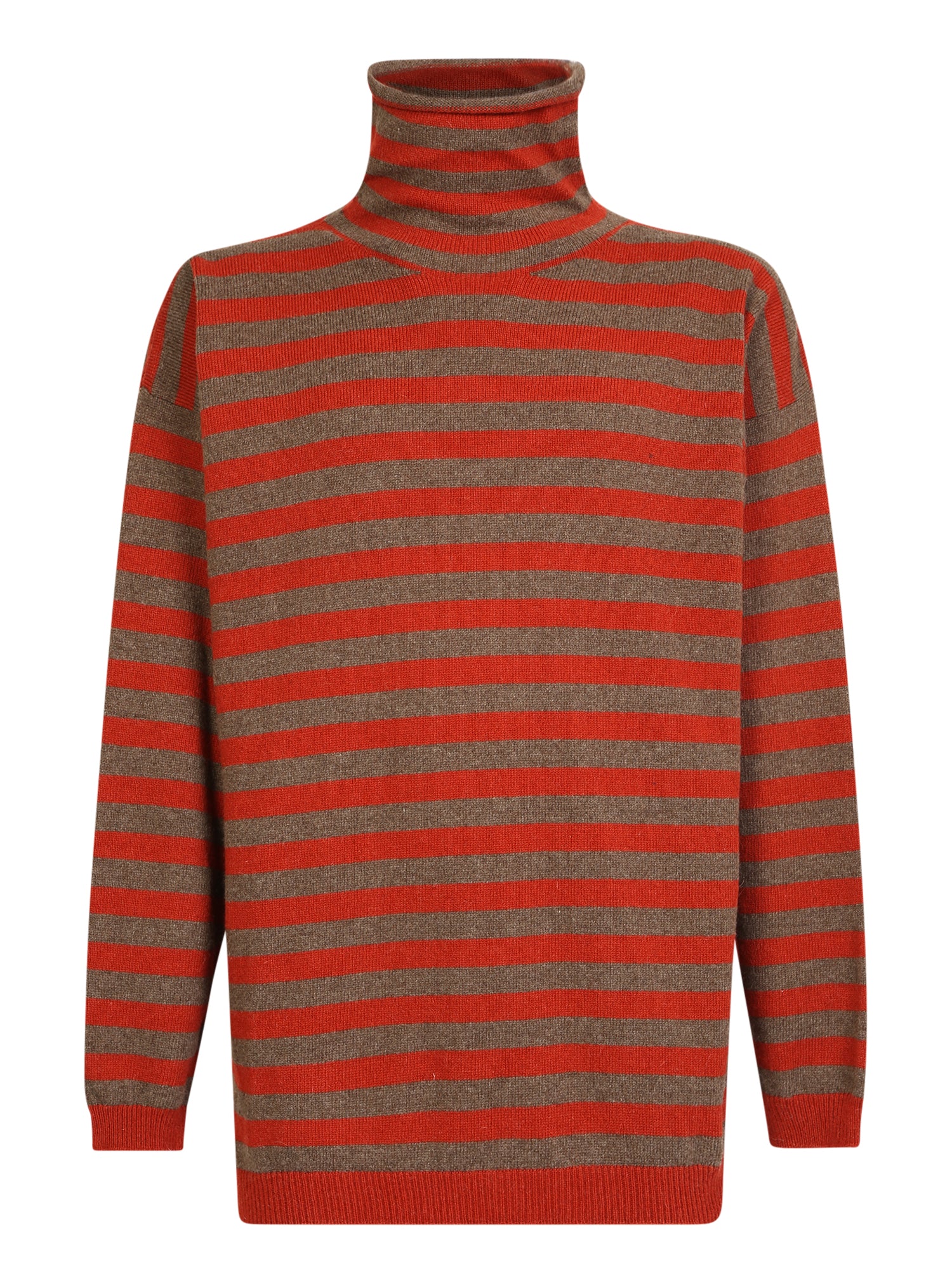 LARDINI Lardini 알파카 울 블렌드 하이 넥 스웨터