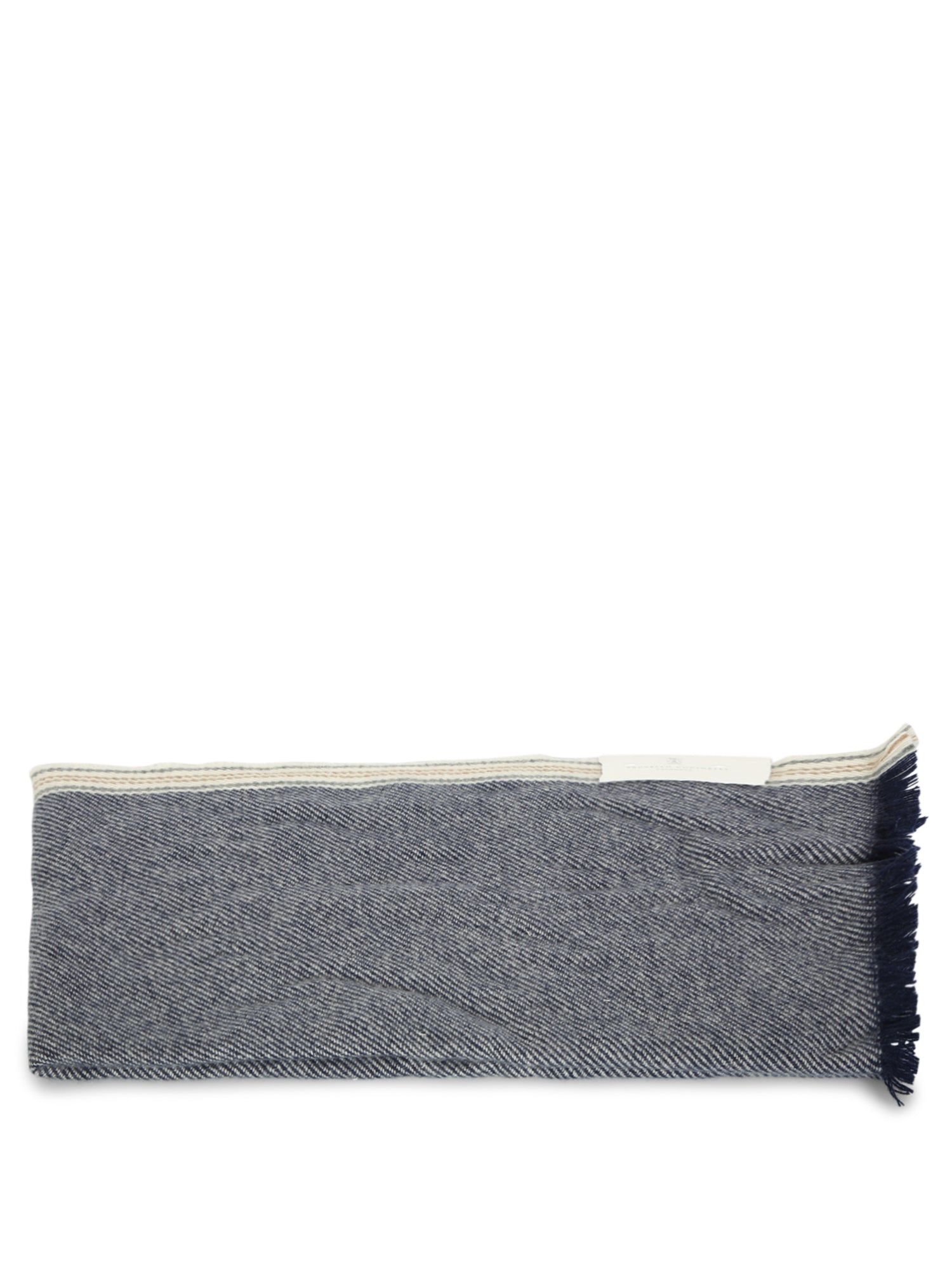 BRUNELLO CUCINELLI 데님 캐시미어 스카프