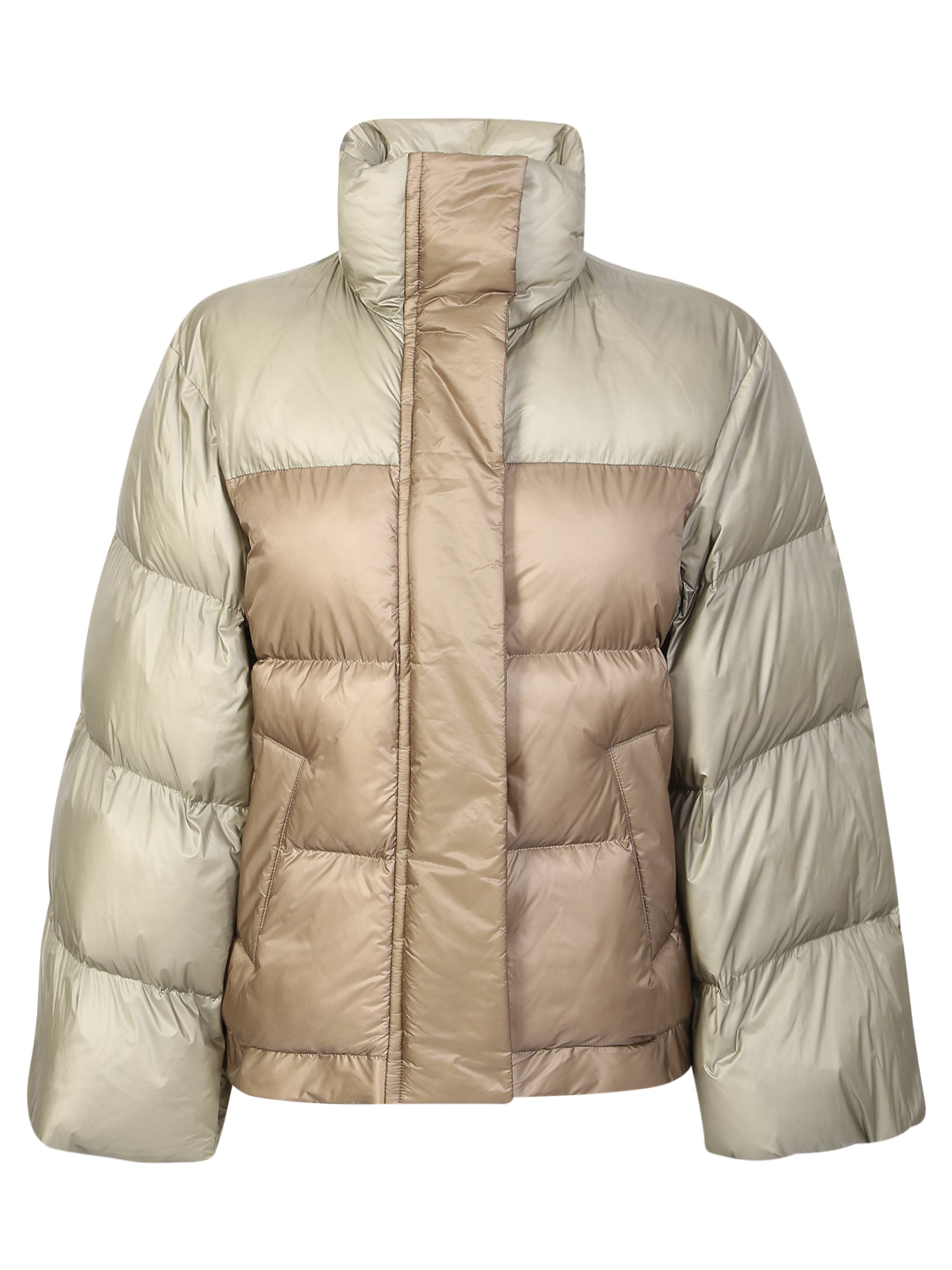 SACAI 멀티컬러 와이드 슬리브 다운 자켓