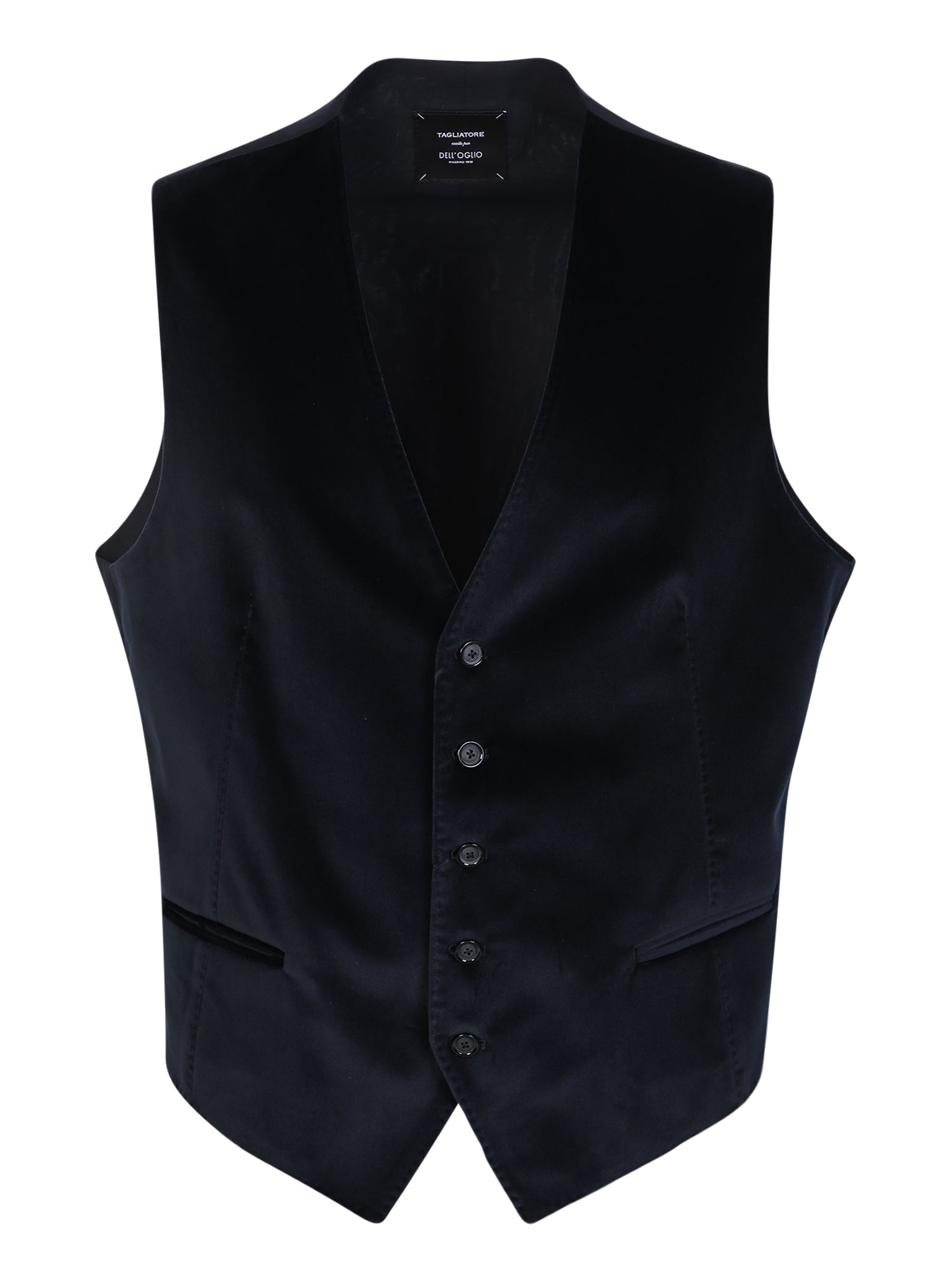 TAGLIATORE 블루 velveteffect 조끼