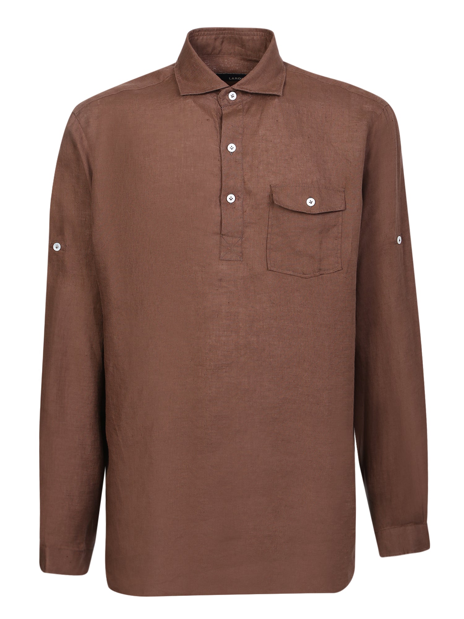 LARDINI 린넨 폴로 셔츠