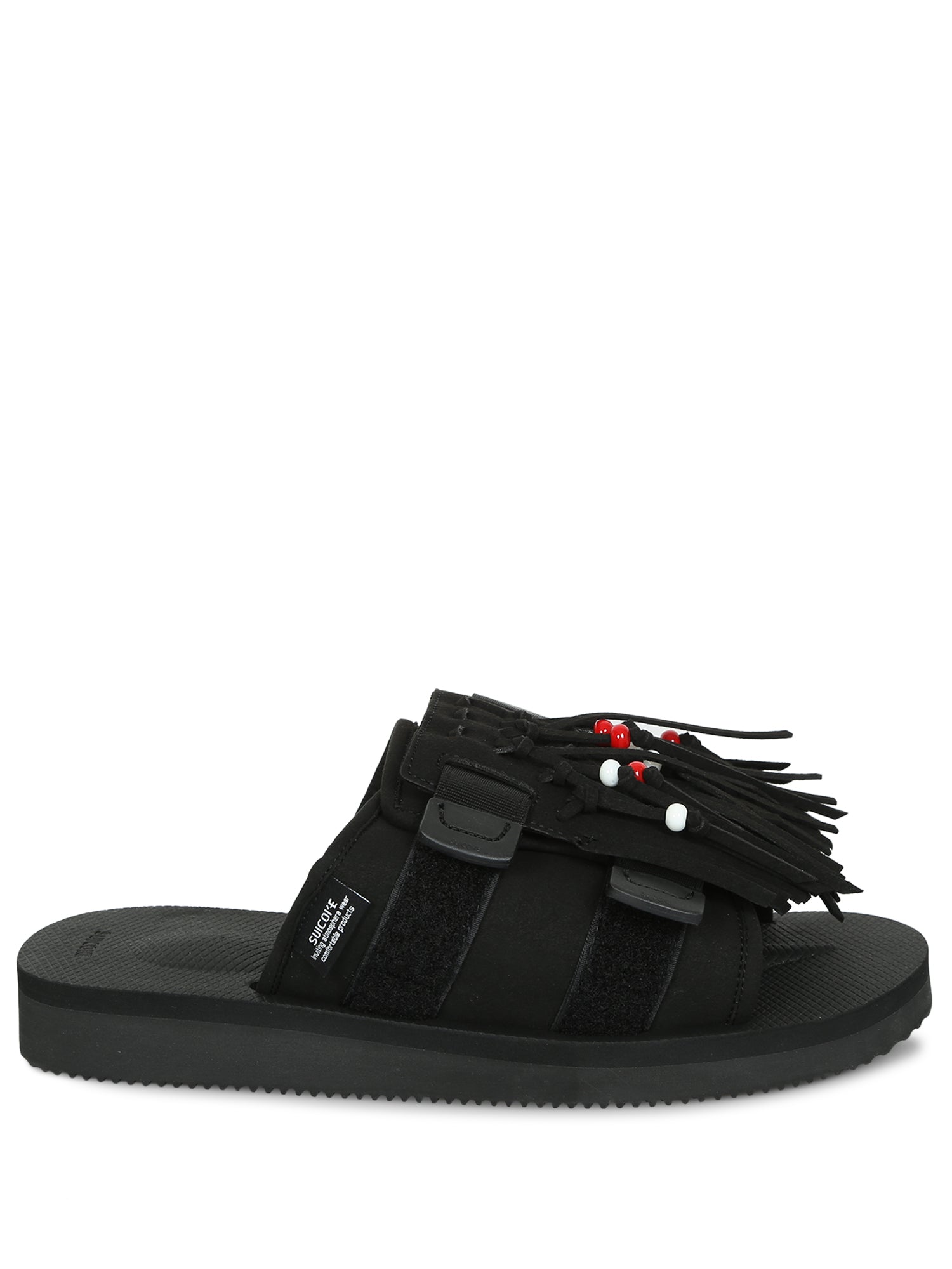 SUICOKE HOTOCAB 프린지 블랙 샌들