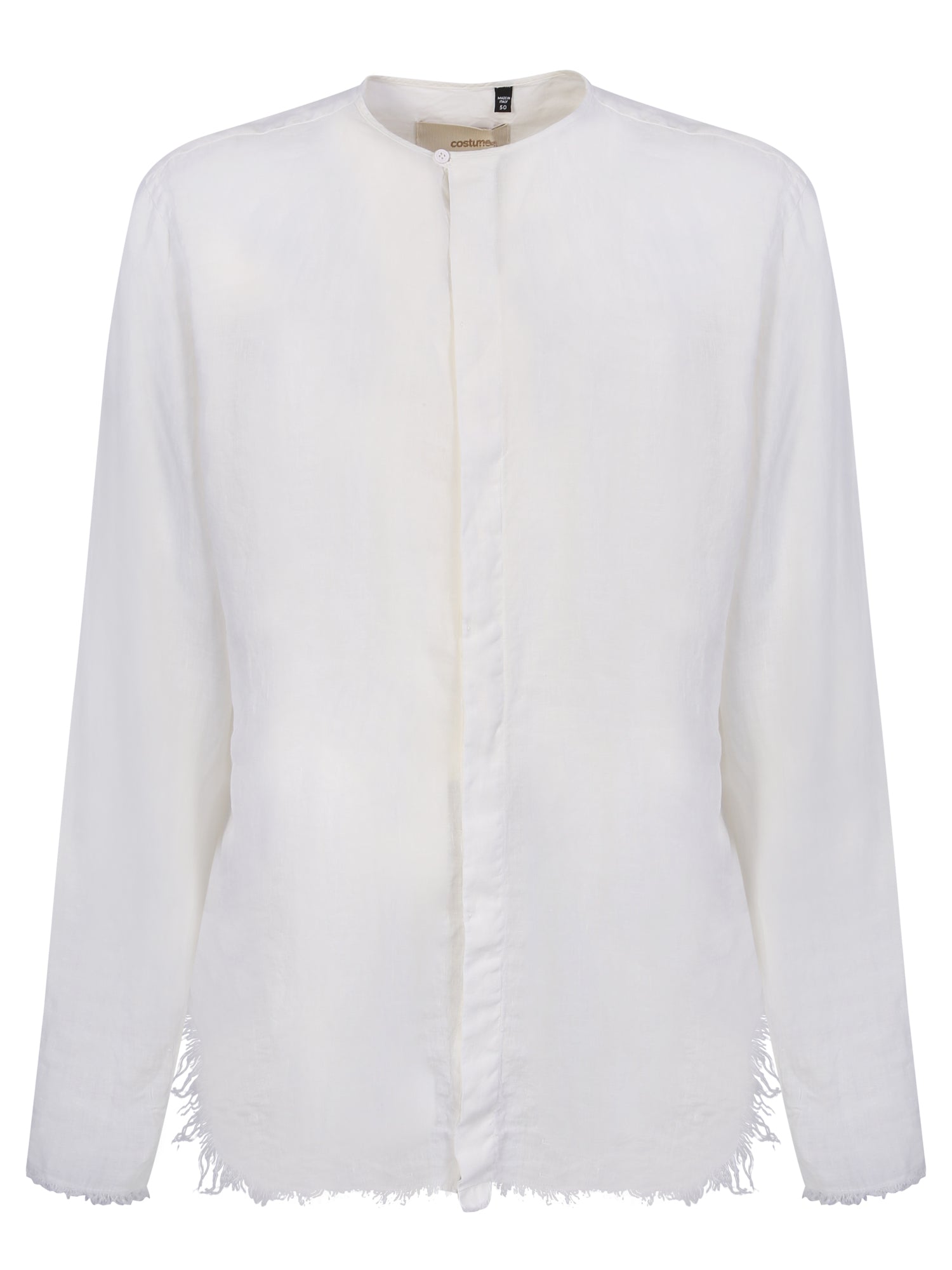 COSTUMEIN Frayed edges 화이트 셔츠
