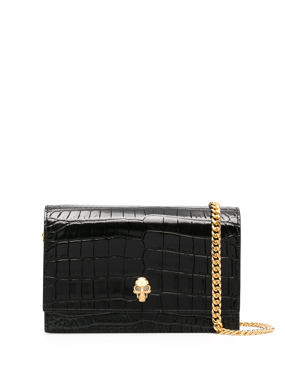 ALEXANDER MCQUEEN 레더 스컬 블랙 백