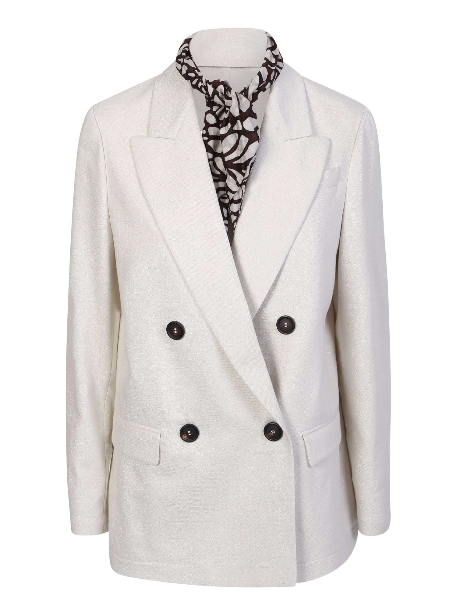 BRUNELLO CUCINELLI 코튼 and 비스코스 스파클링 트윌 블레이져