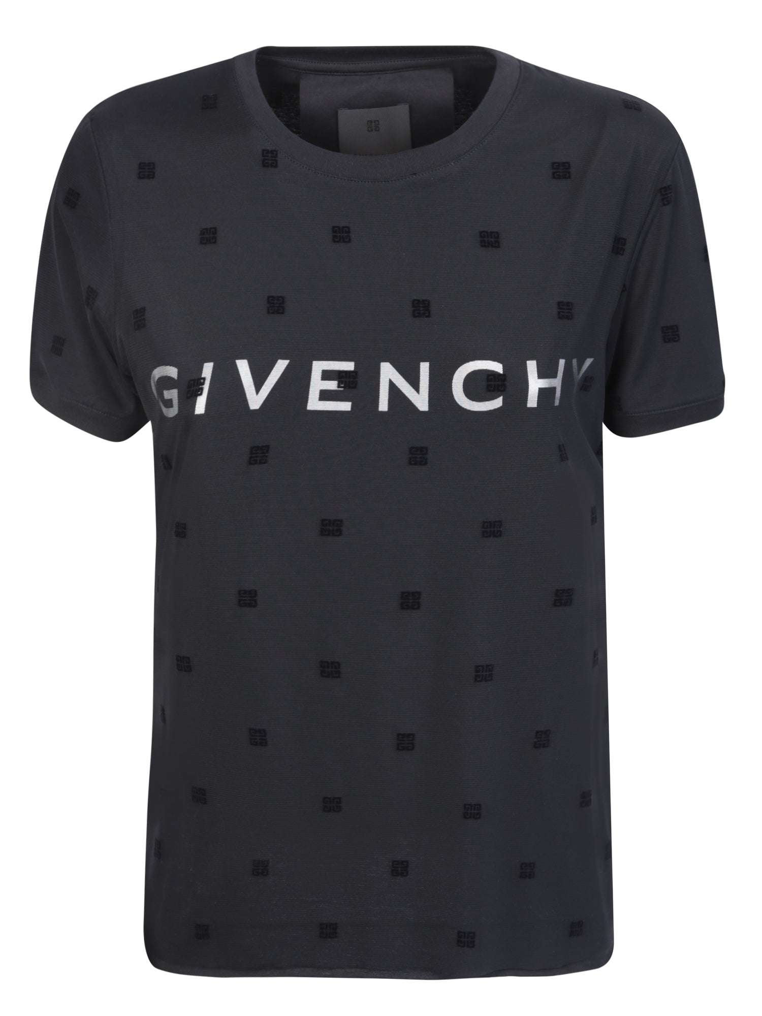GIVENCHY 블랙 Bouble 핏 티셔츠