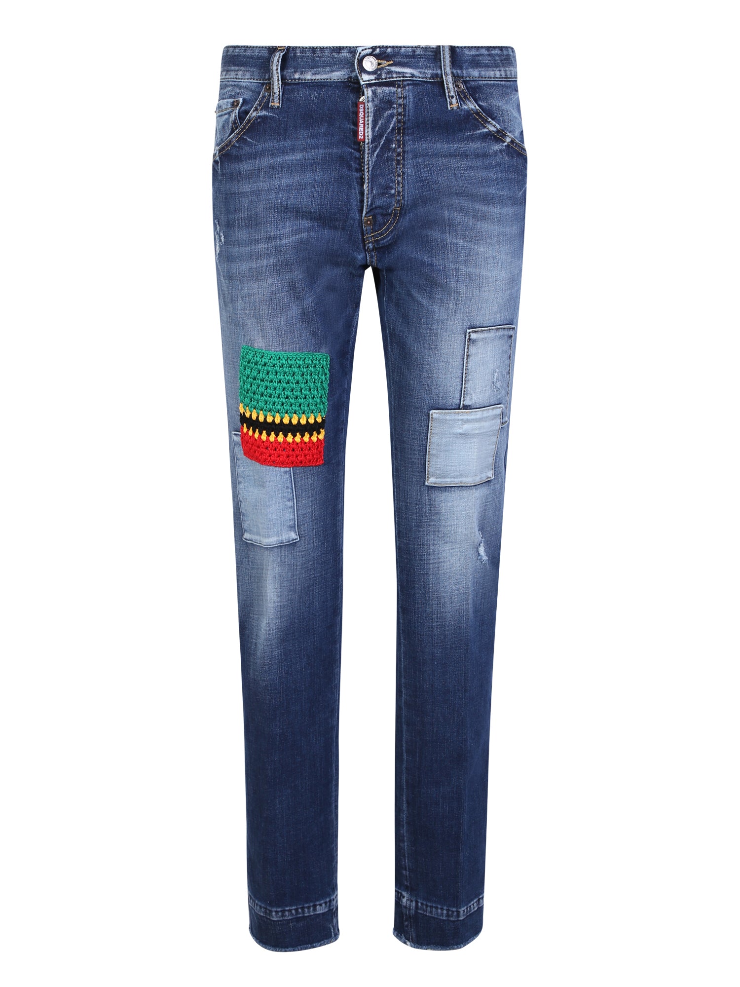 DSQUARED2 다크 Jamaica 워싱 Bob 블루 진
