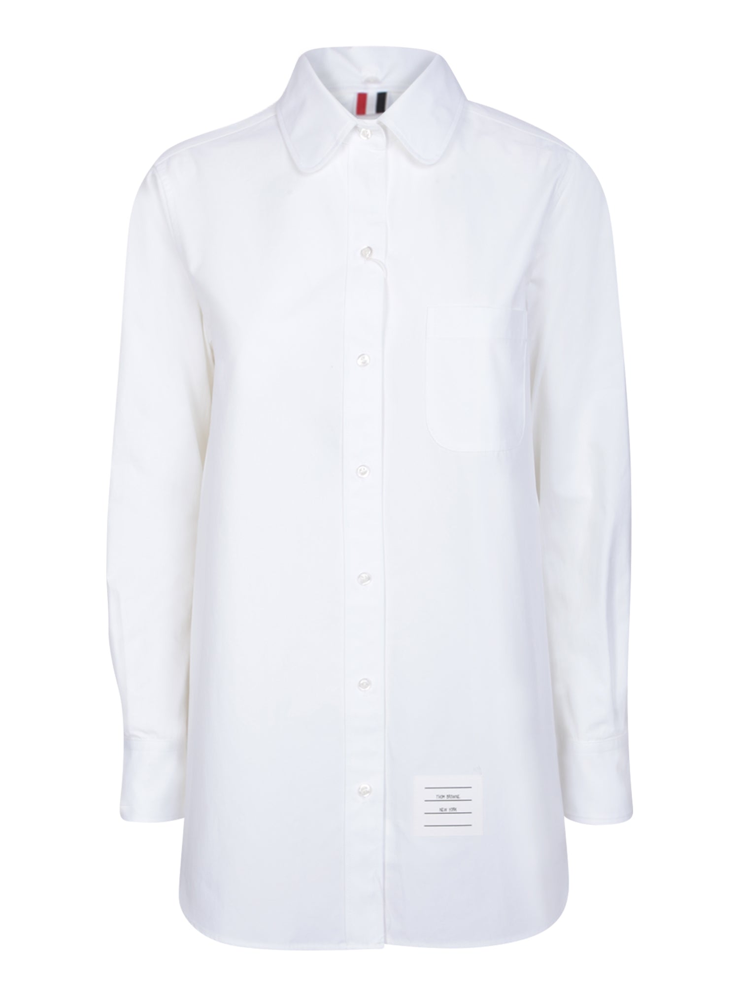 THOM BROWNE 오픈 백 셔츠