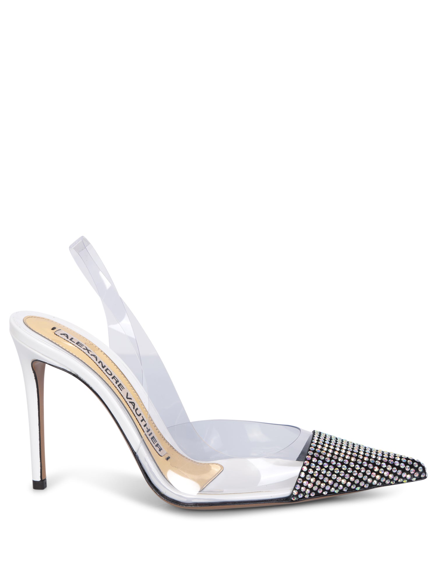 ALEXANDRE VAUTHIER Amber Ghost 크리스탈 슬링 백 transparent 샌들