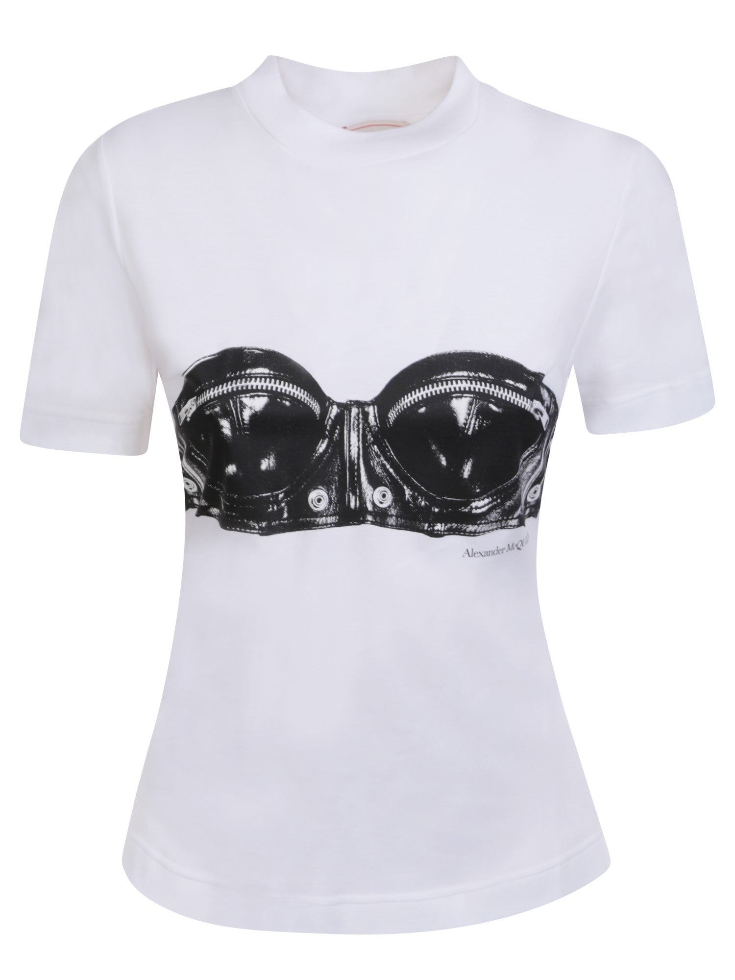 ALEXANDER MCQUEEN 뷔스티에 화이트 티셔츠
