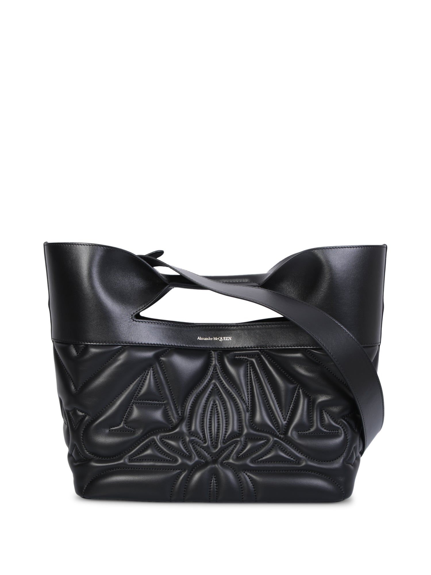 ALEXANDER MCQUEEN 더 보우 스몰 백 블랙