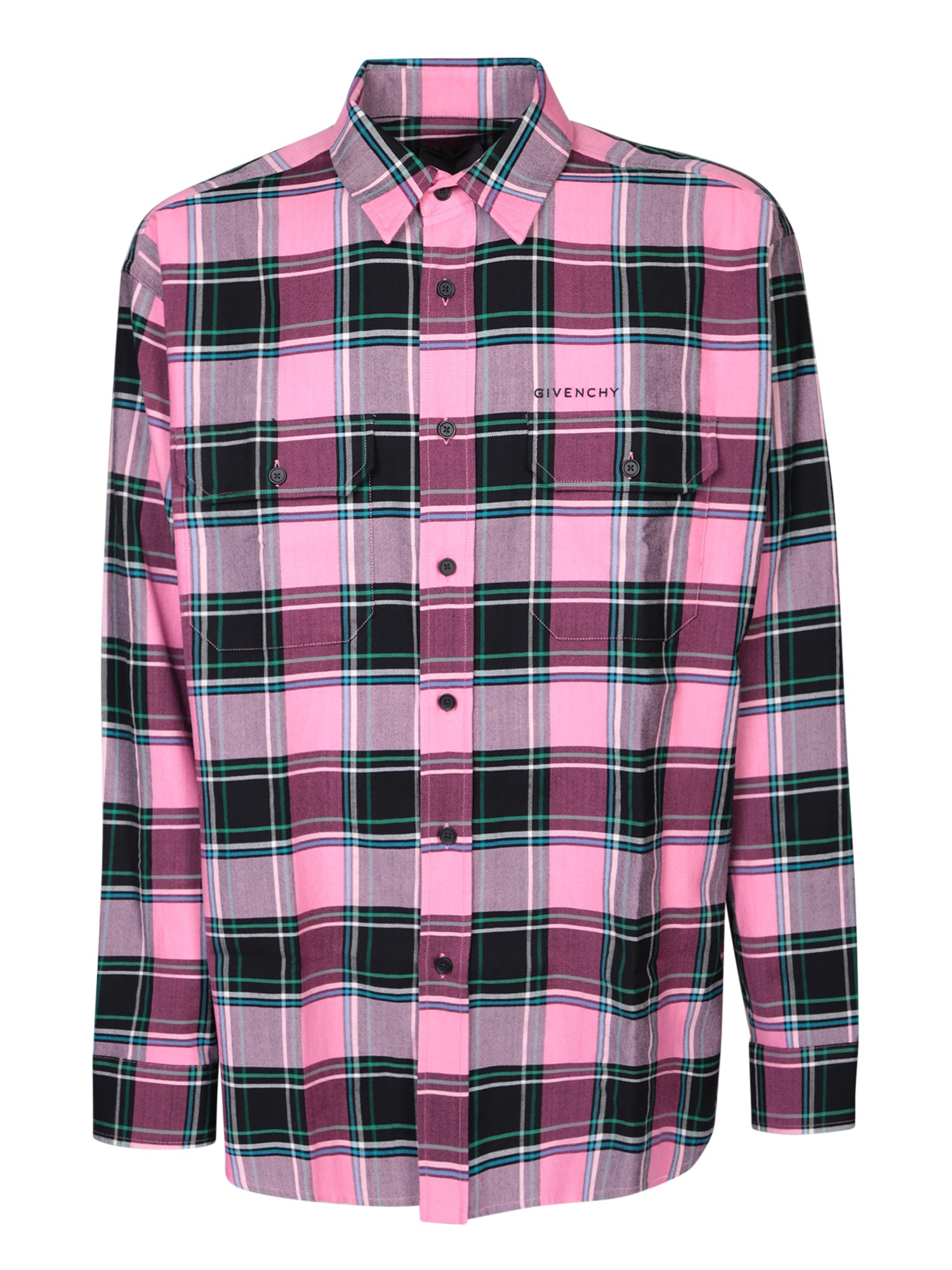GIVENCHY Woolcotton 블렌드 셔츠