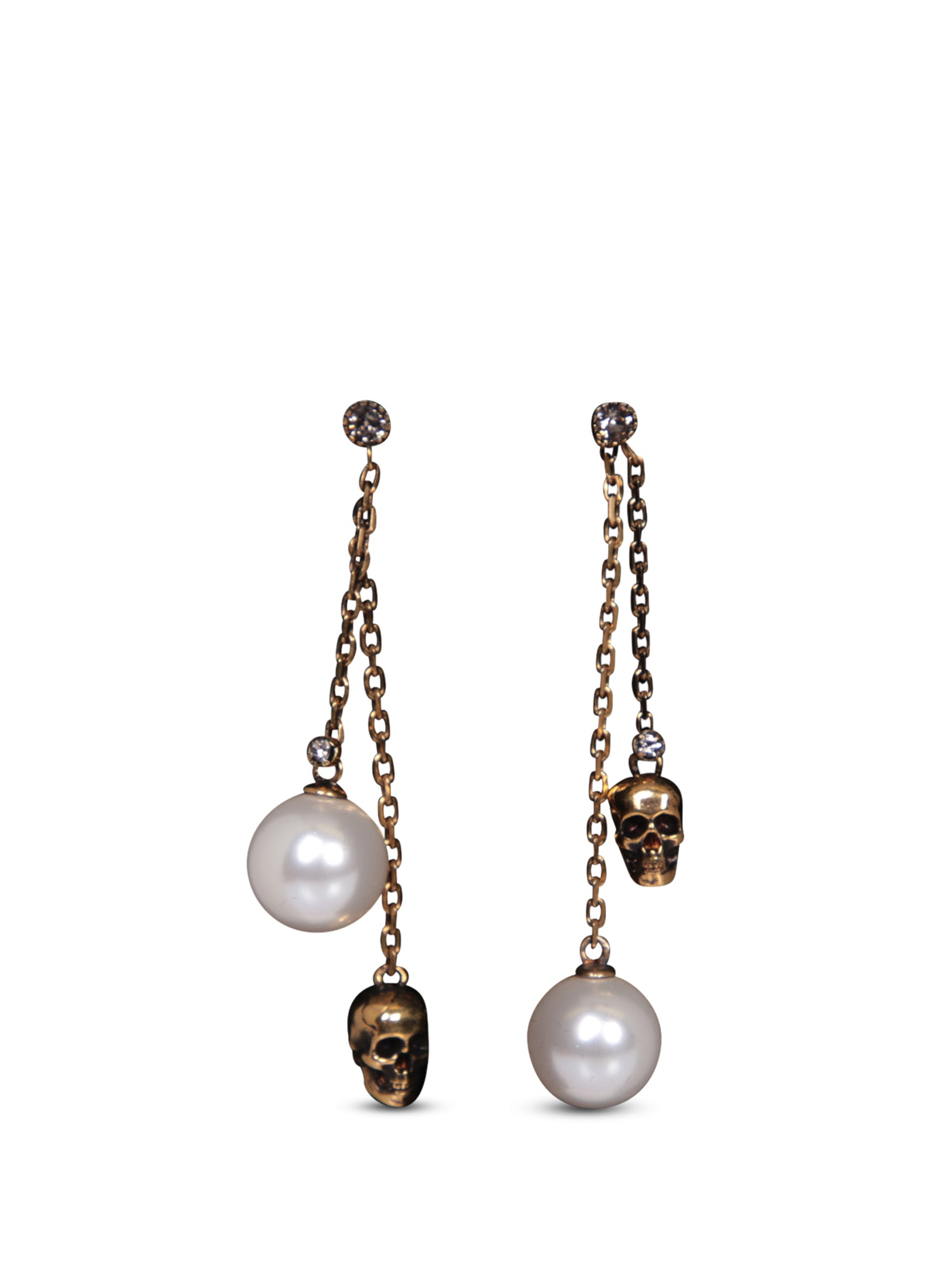ALEXANDER MCQUEEN 스컬 팬던트 이어링