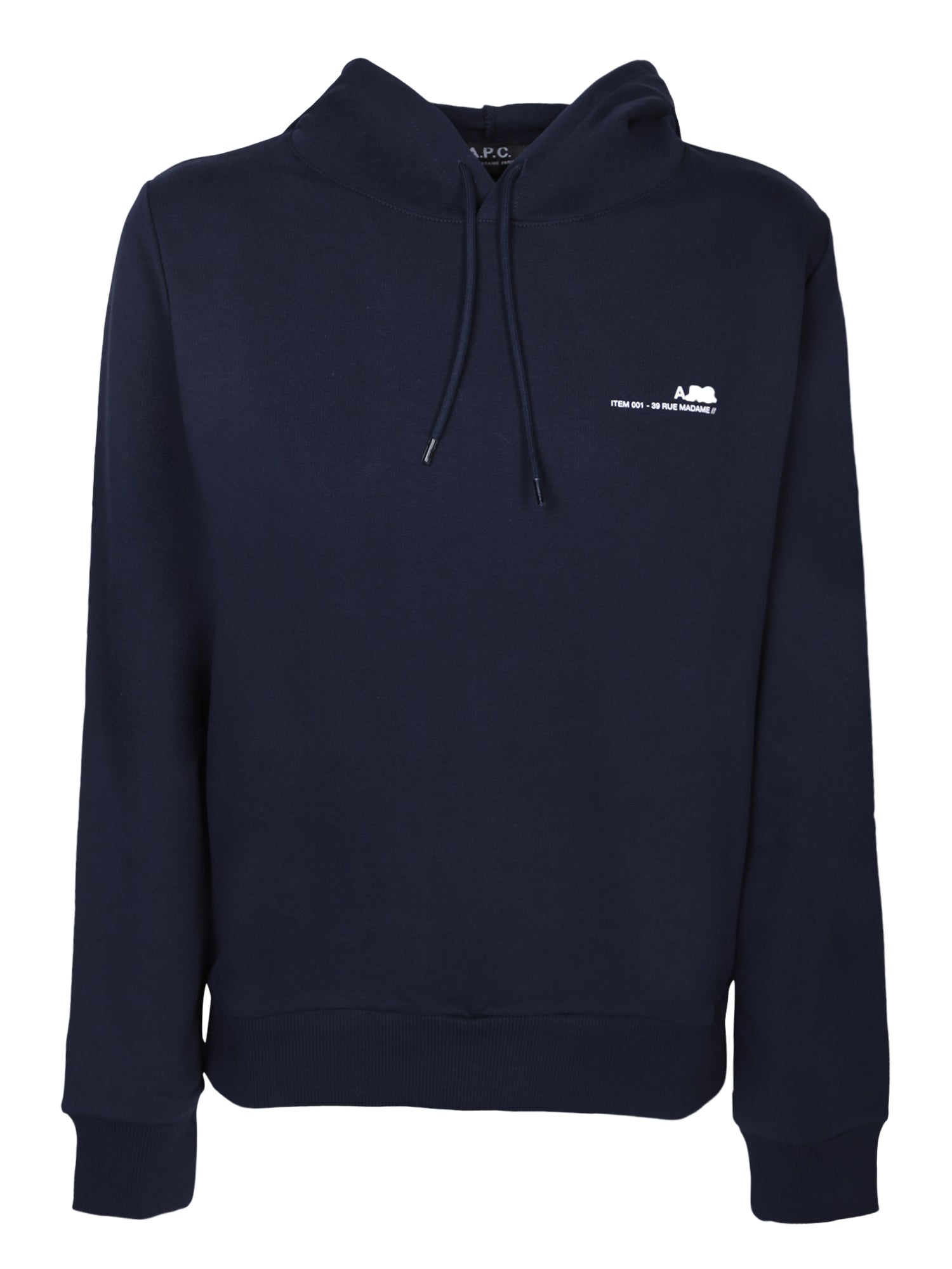 APC Item 로고 스웨트 셔츠 블루