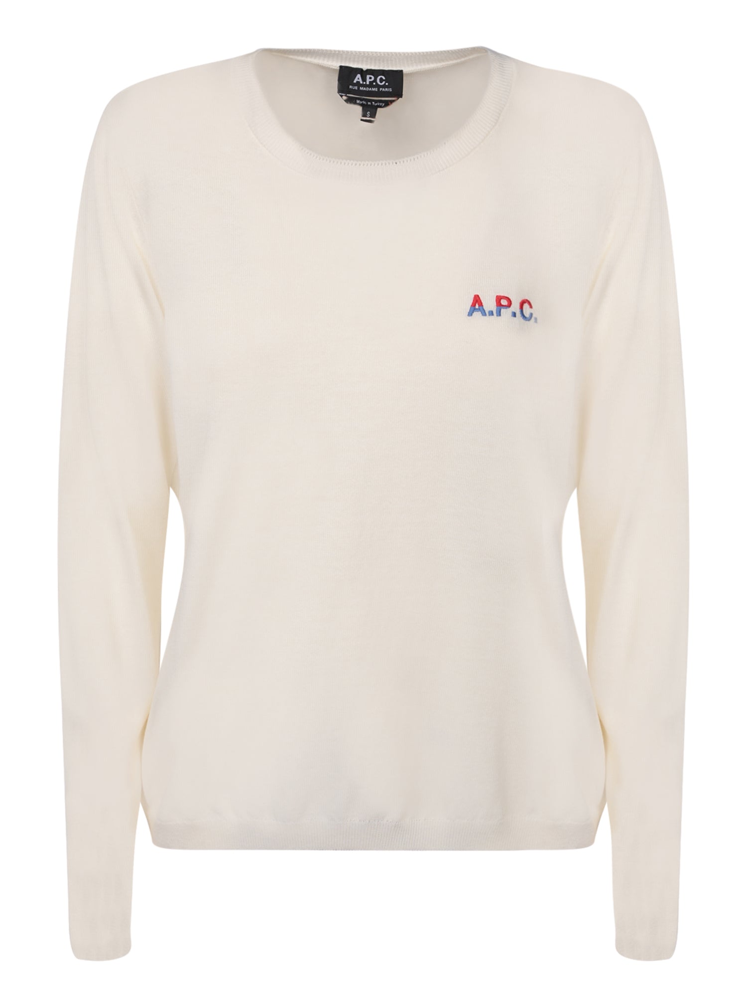 APC Albane logoembroiderd 점퍼 에크루