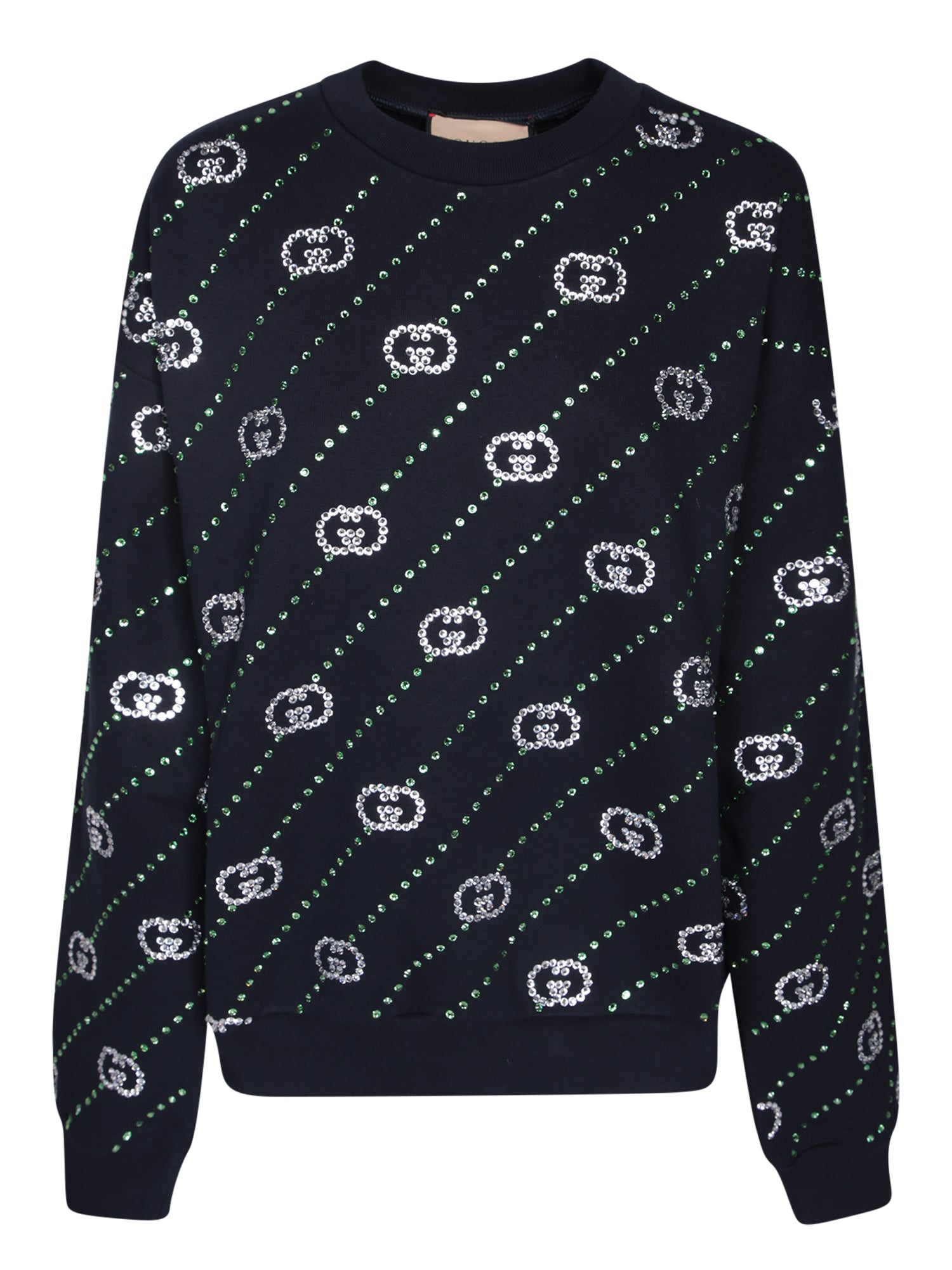 GUCCI GG crossover 크리스탈 스웨트 셔츠