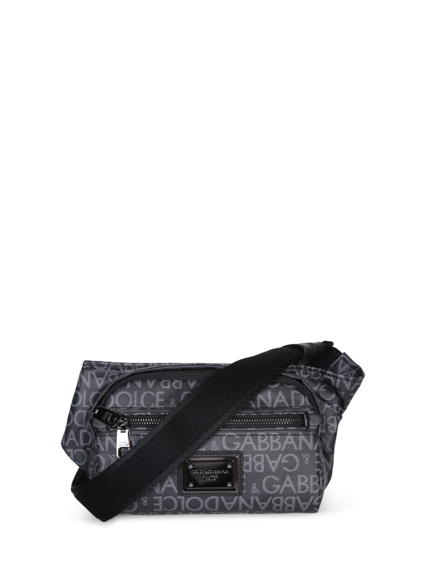 DOLCE  GABBANA 코티드 자카드 fanny pack