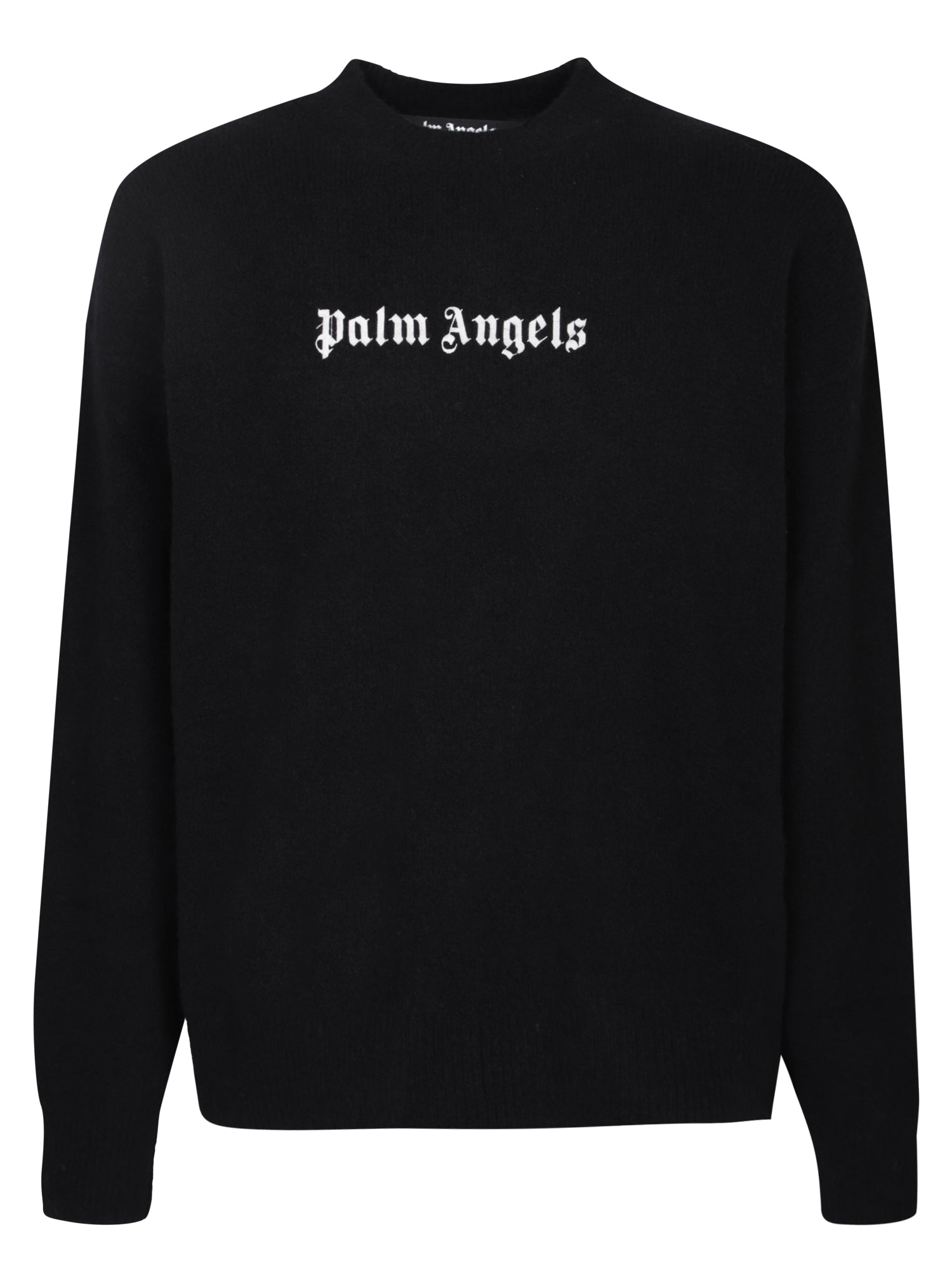 PALM ANGELS 로고 블랙 풀오버