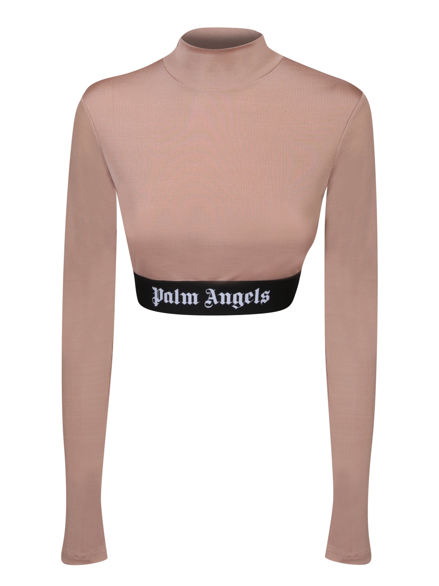 PALM ANGELS 로고 카멜 스킨 탑
