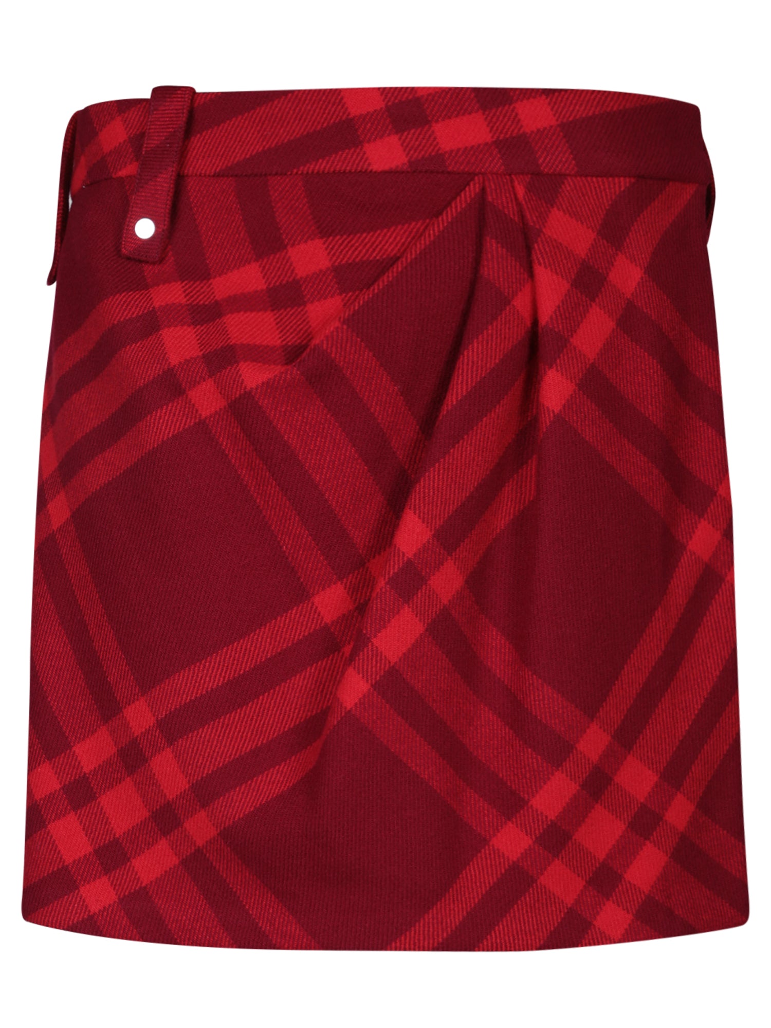 BURBERRY 체크 모티브 red 스커트