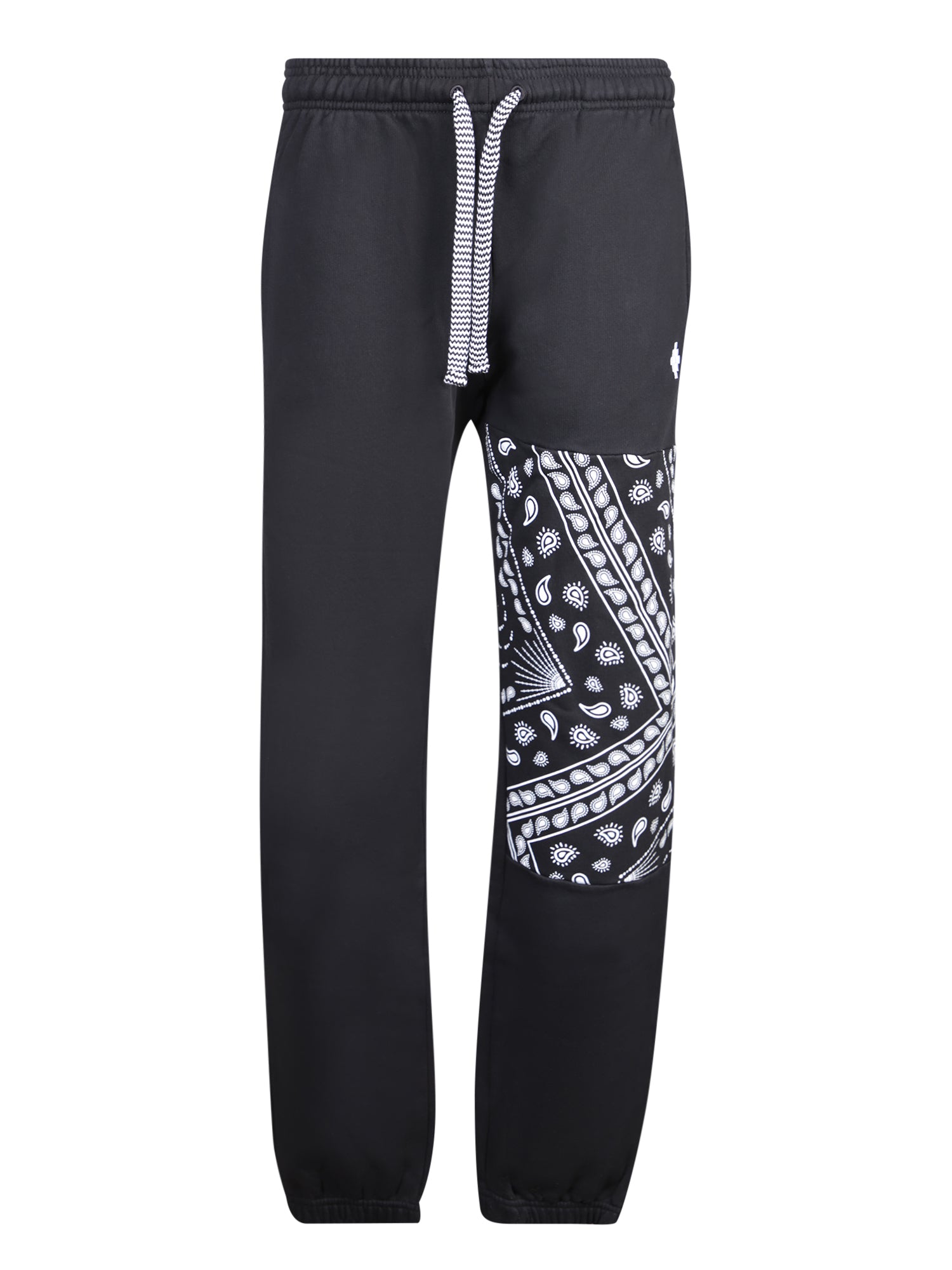 MARCELO BURLON 반다나 Relax 블랙 스웨트 팬츠