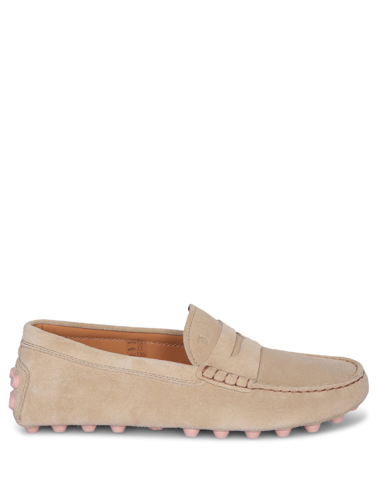 TODS Bubble Gummy 베이지 스웨이드 레더