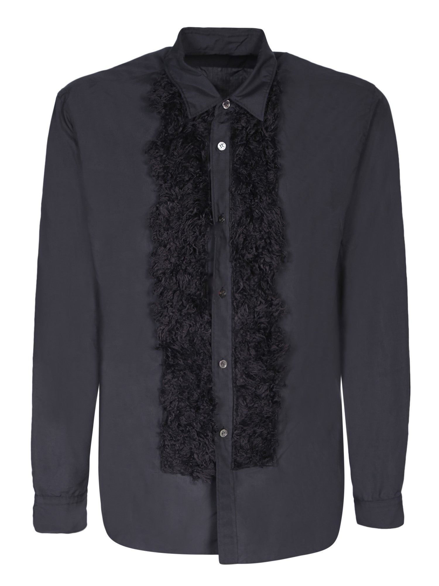 COMMES DE GARCONS HP 포 퍼 디테일 블랙 셔츠
