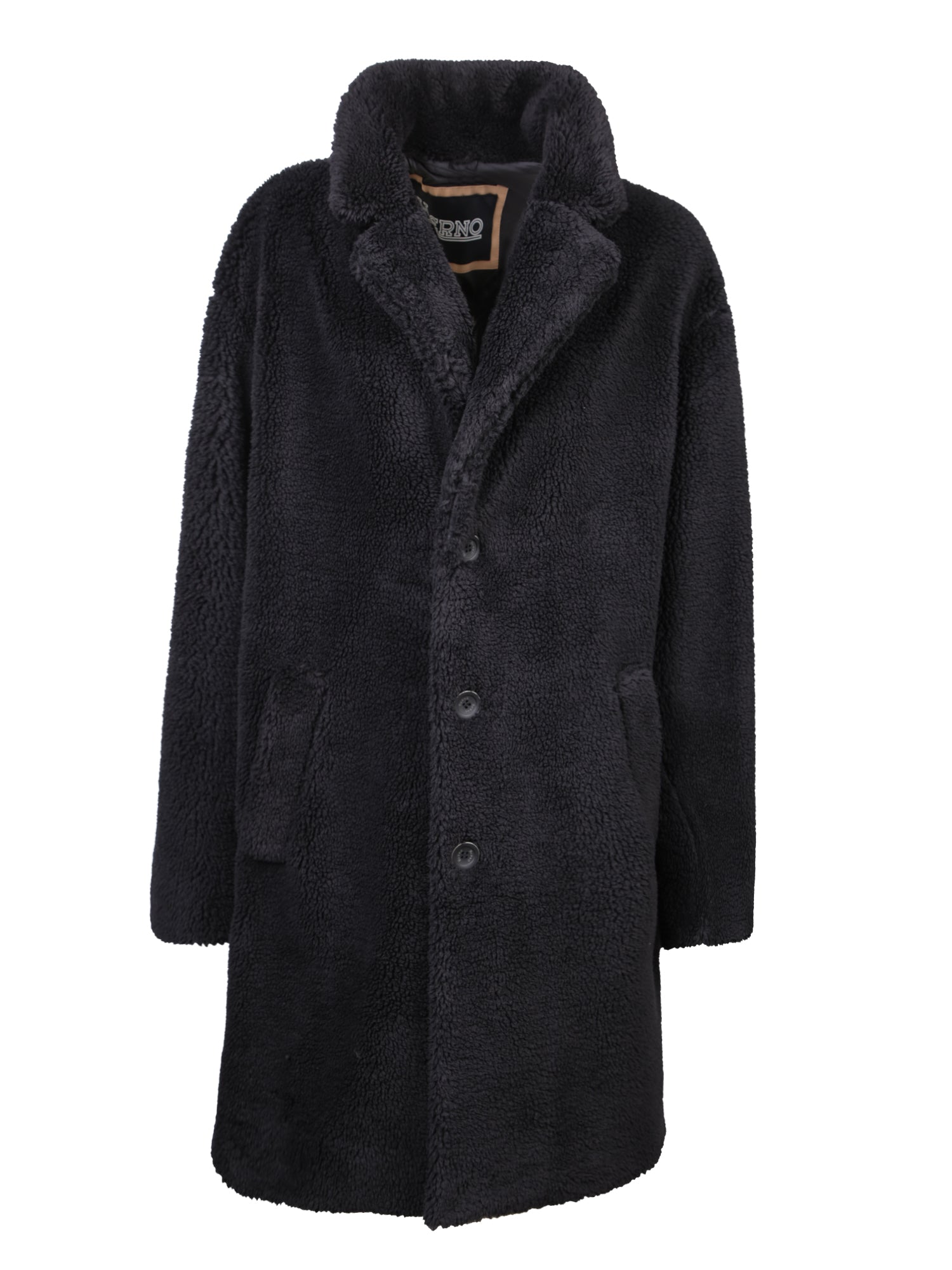 HERNO Felted 블랙 코트