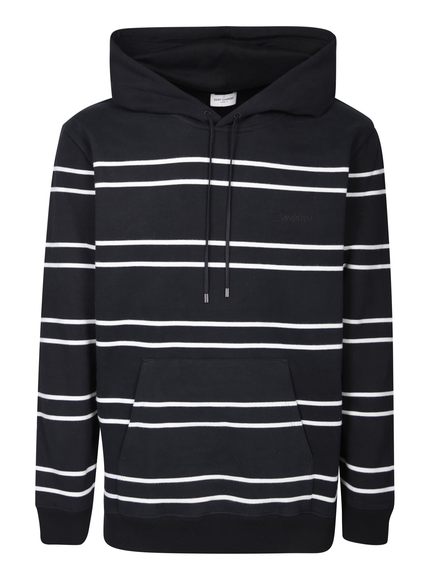 SAINT LAURENT 스트라이프 blackwhite 후드