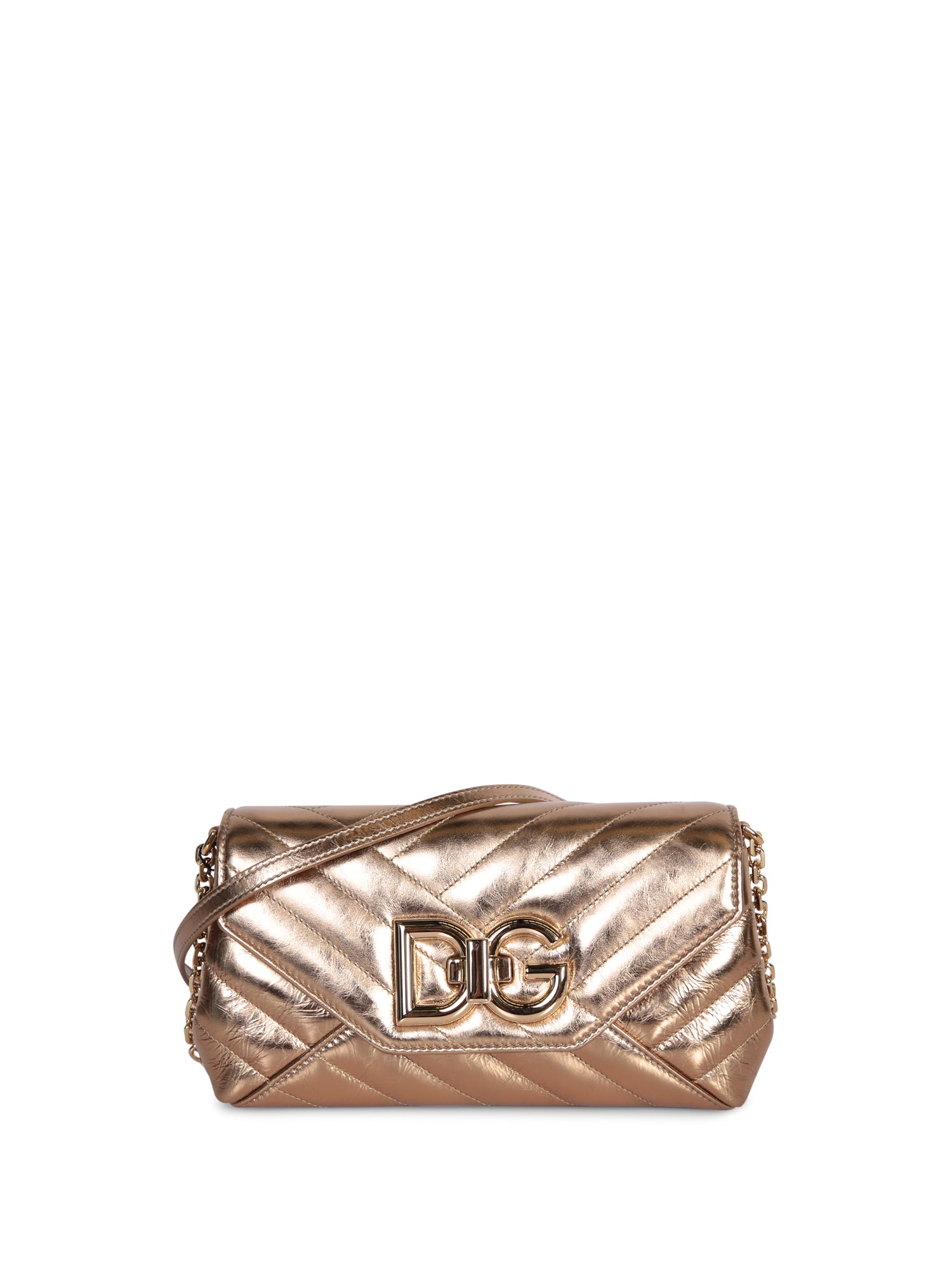 DOLCE  GABBANA Lop 골드 스몰 백