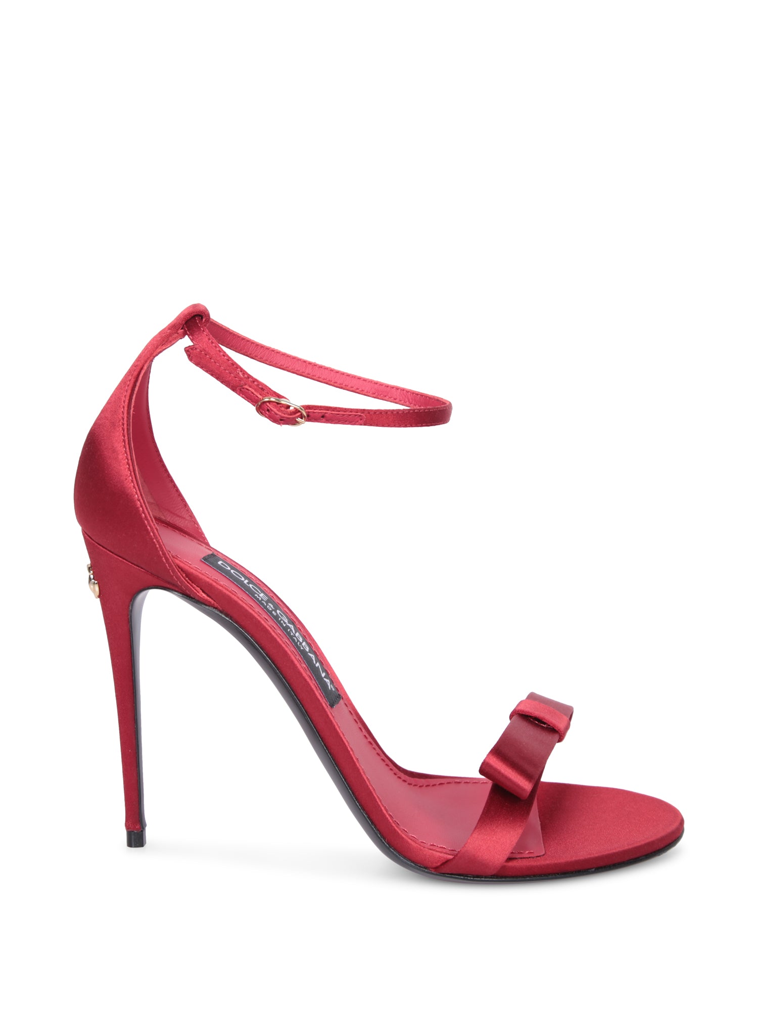 DOLCE  GABBANA 샤틴 red 샌들