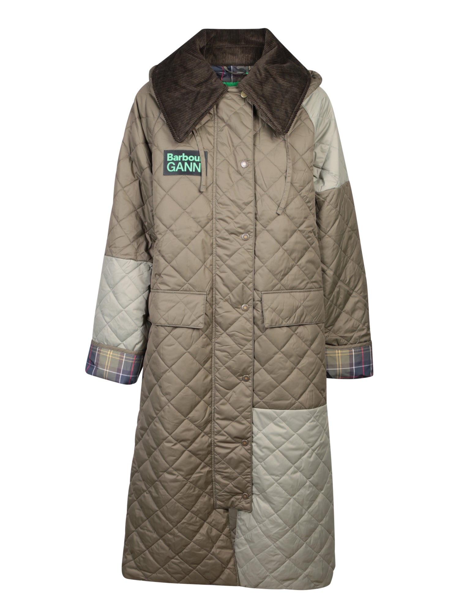 GANNI Burghley greenbrown 자켓