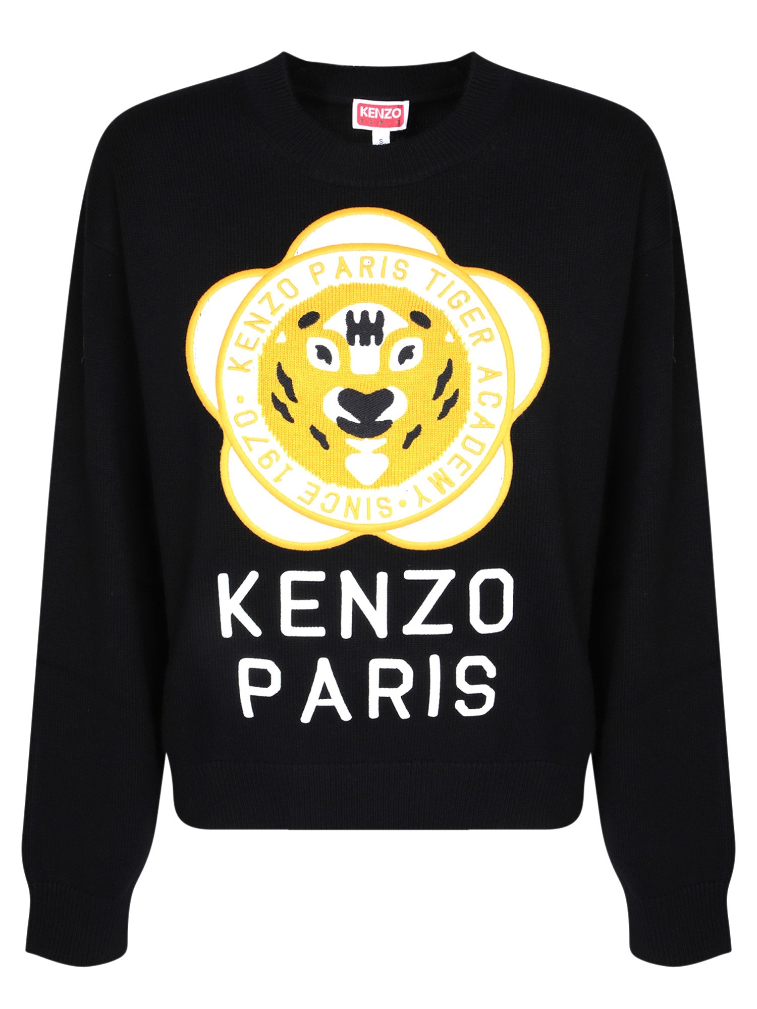 KENZO 타이거 아카데미 블랙 스웨터