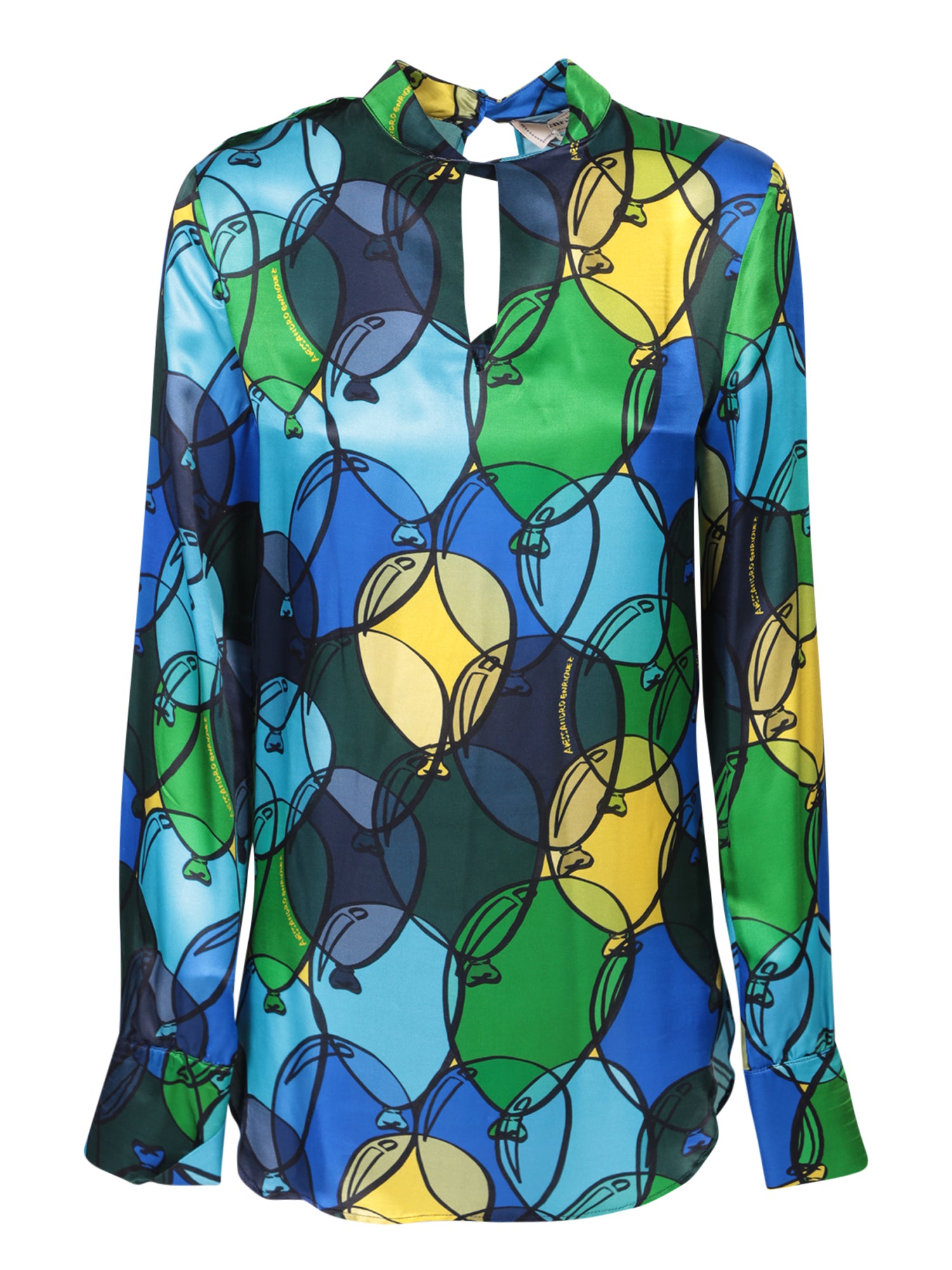 ALESSANDRO ENRIQUEZ Baloon bluemulticolor 블라우스