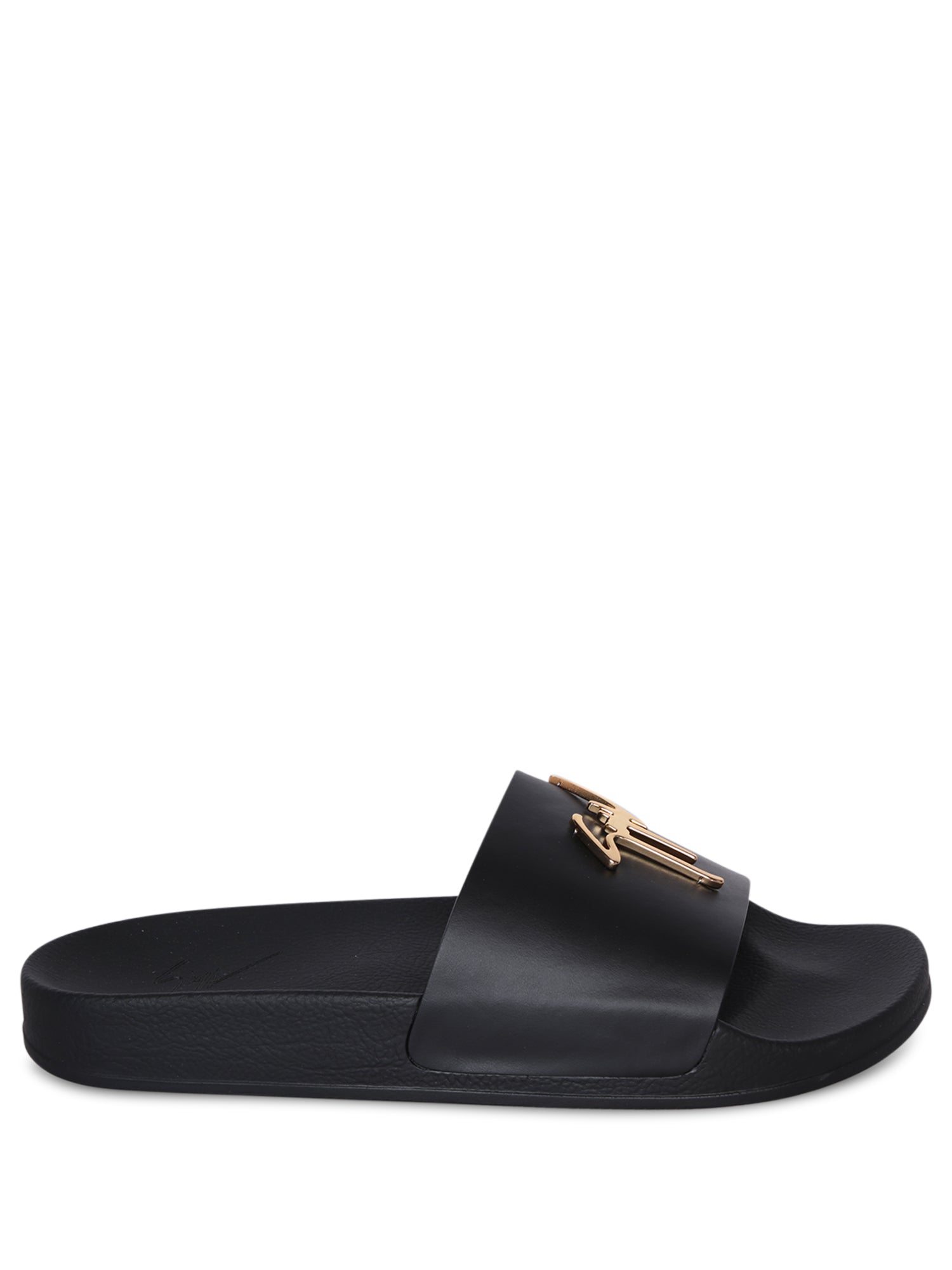 GIUSEPPE ZANOTTI 로고 슬라이드 샌들
