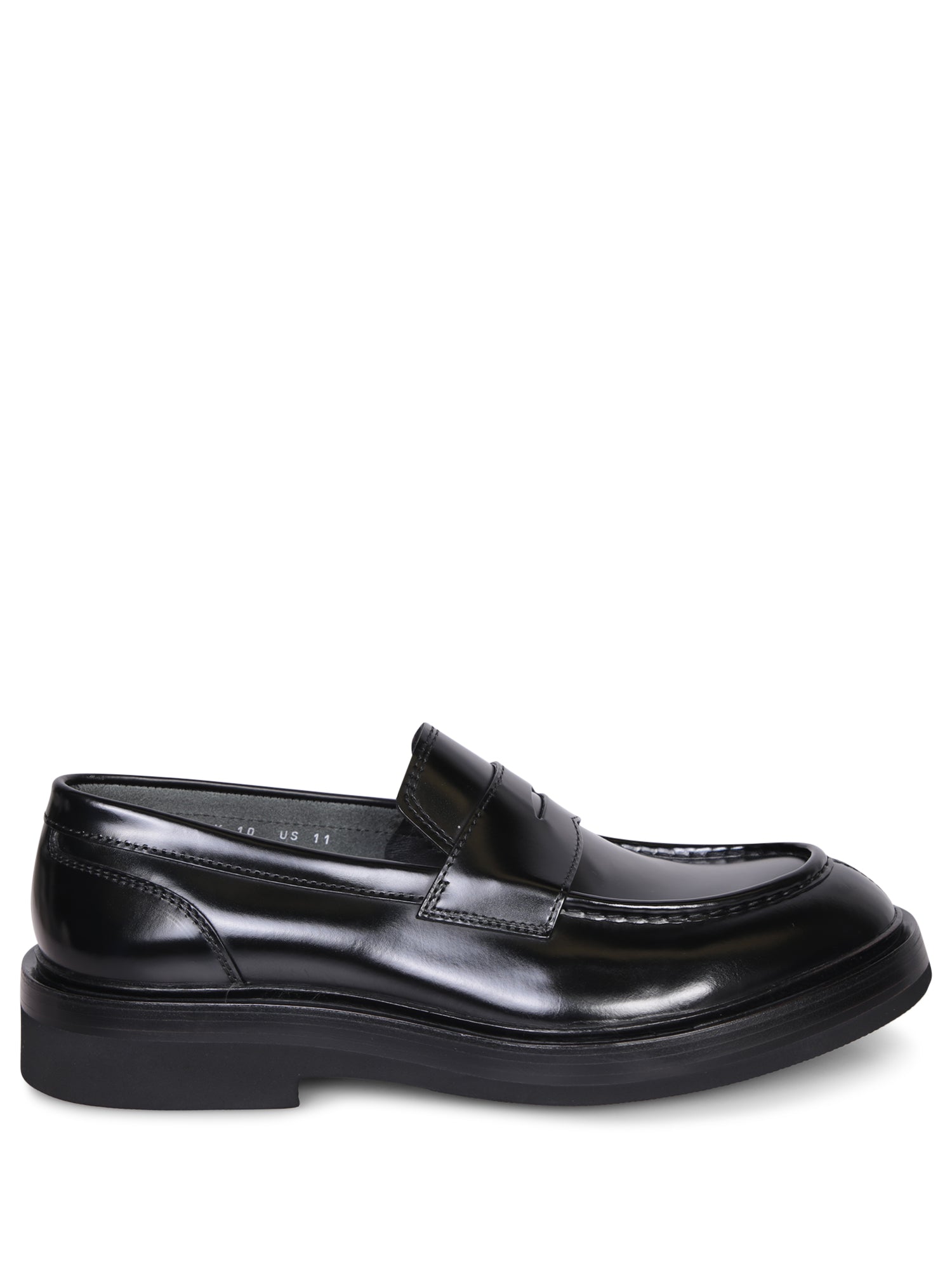 SANTONI 트랙 sole 블랙 로퍼