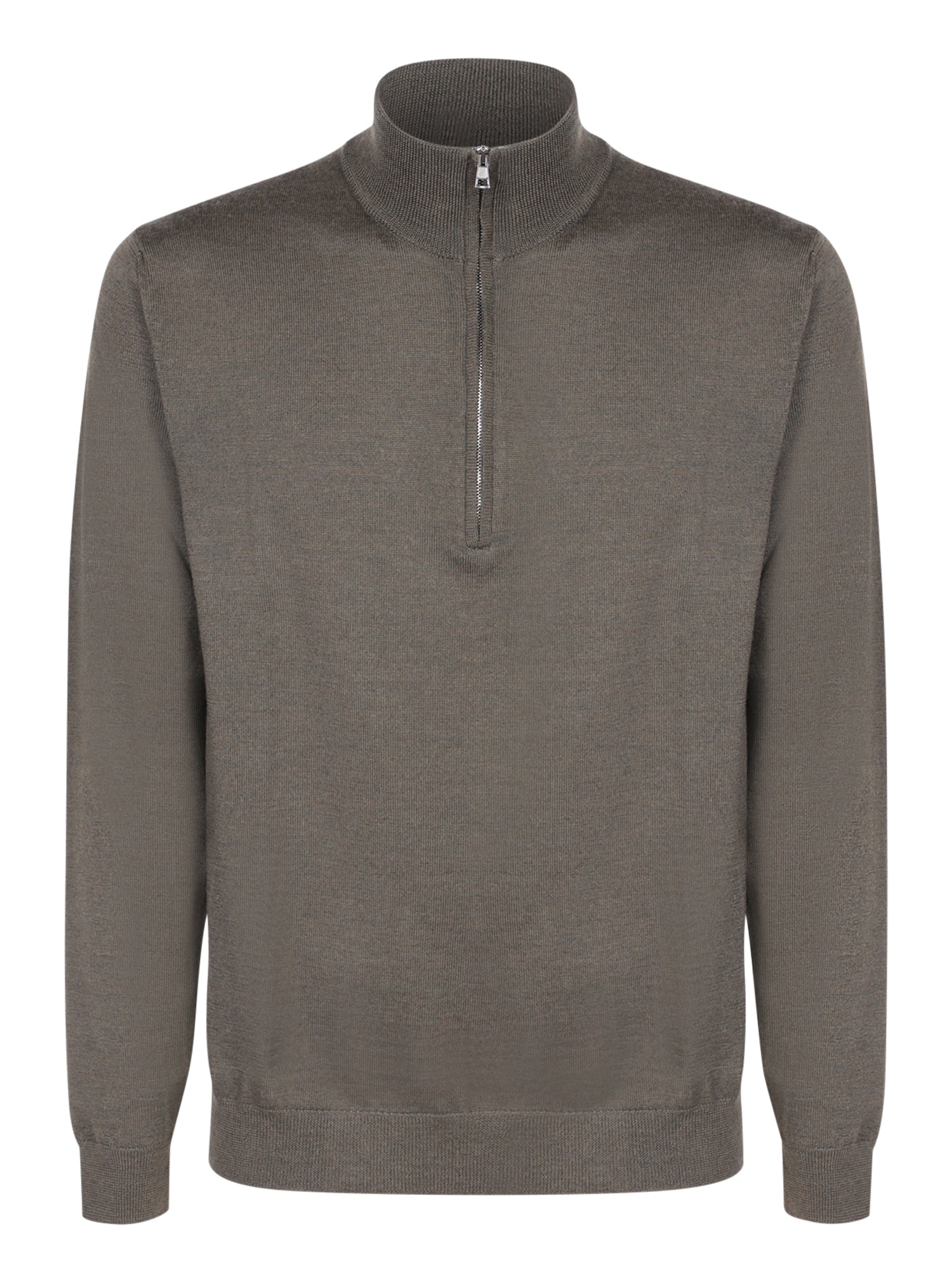 ZANONE Midzip 밀리터리 그린 풀오버