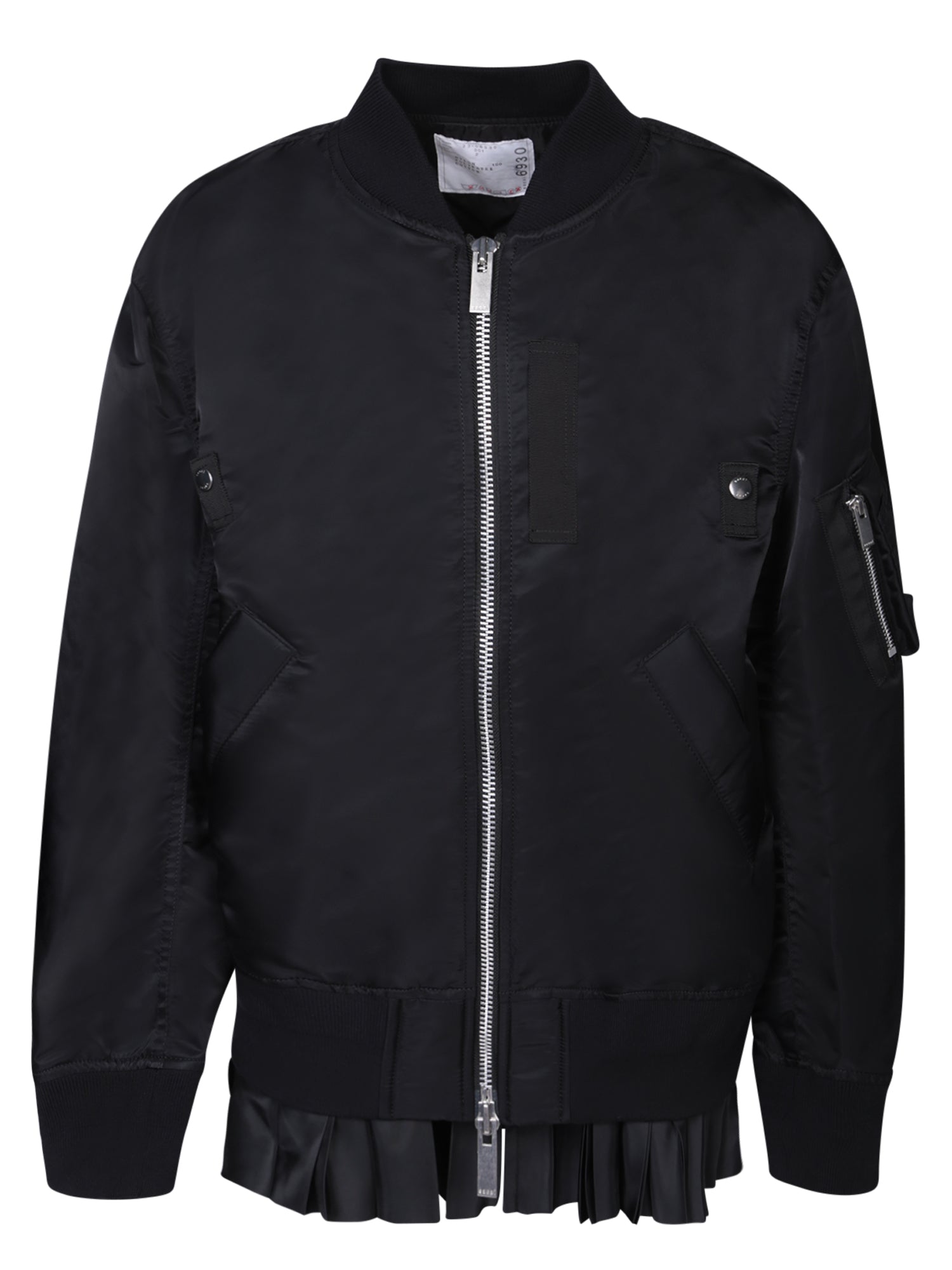 SACAI 트윌 블랙 봄버 자켓