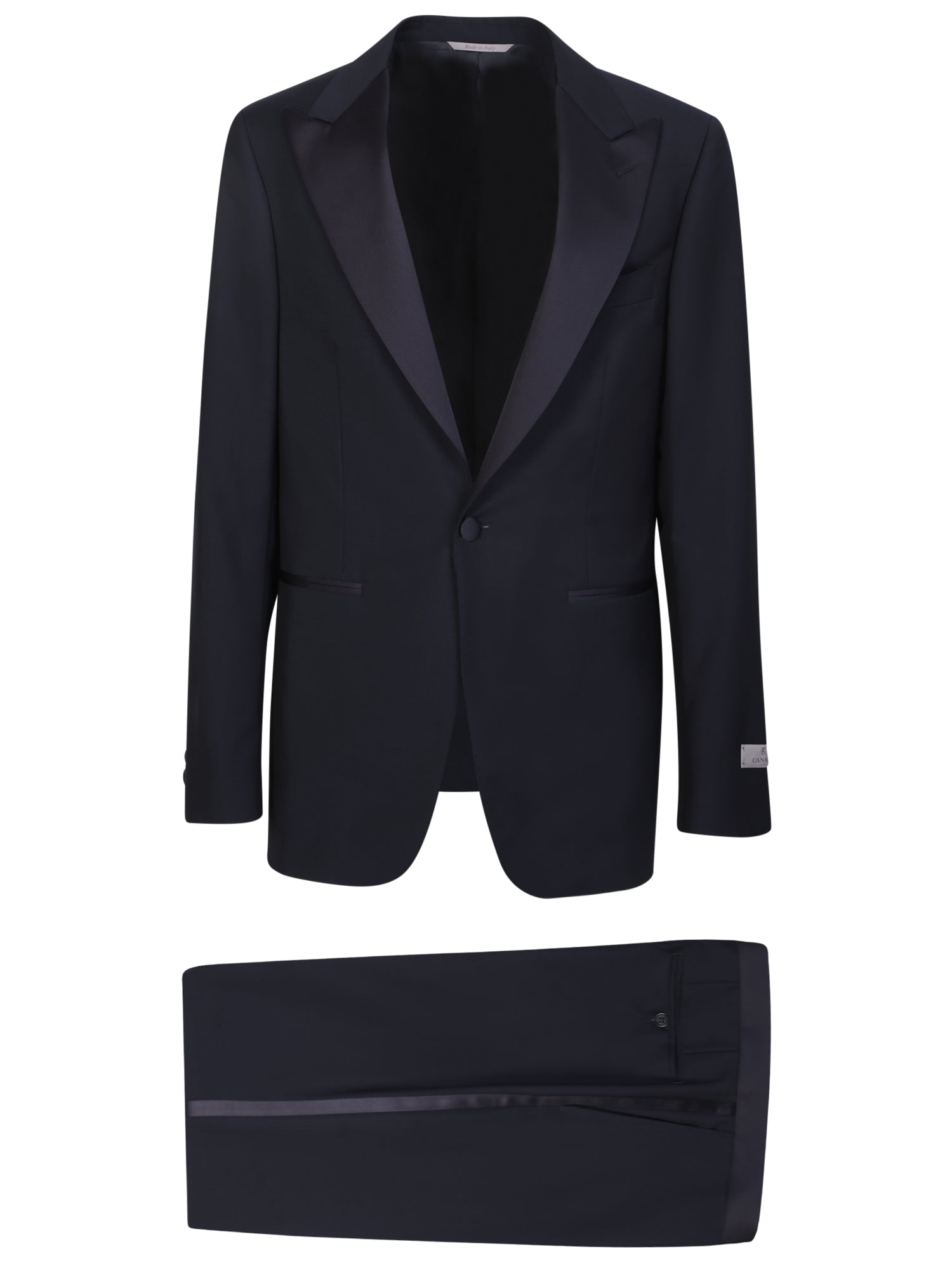 CANALI Capri 싱글 브레스티드 블랙 스모킹
