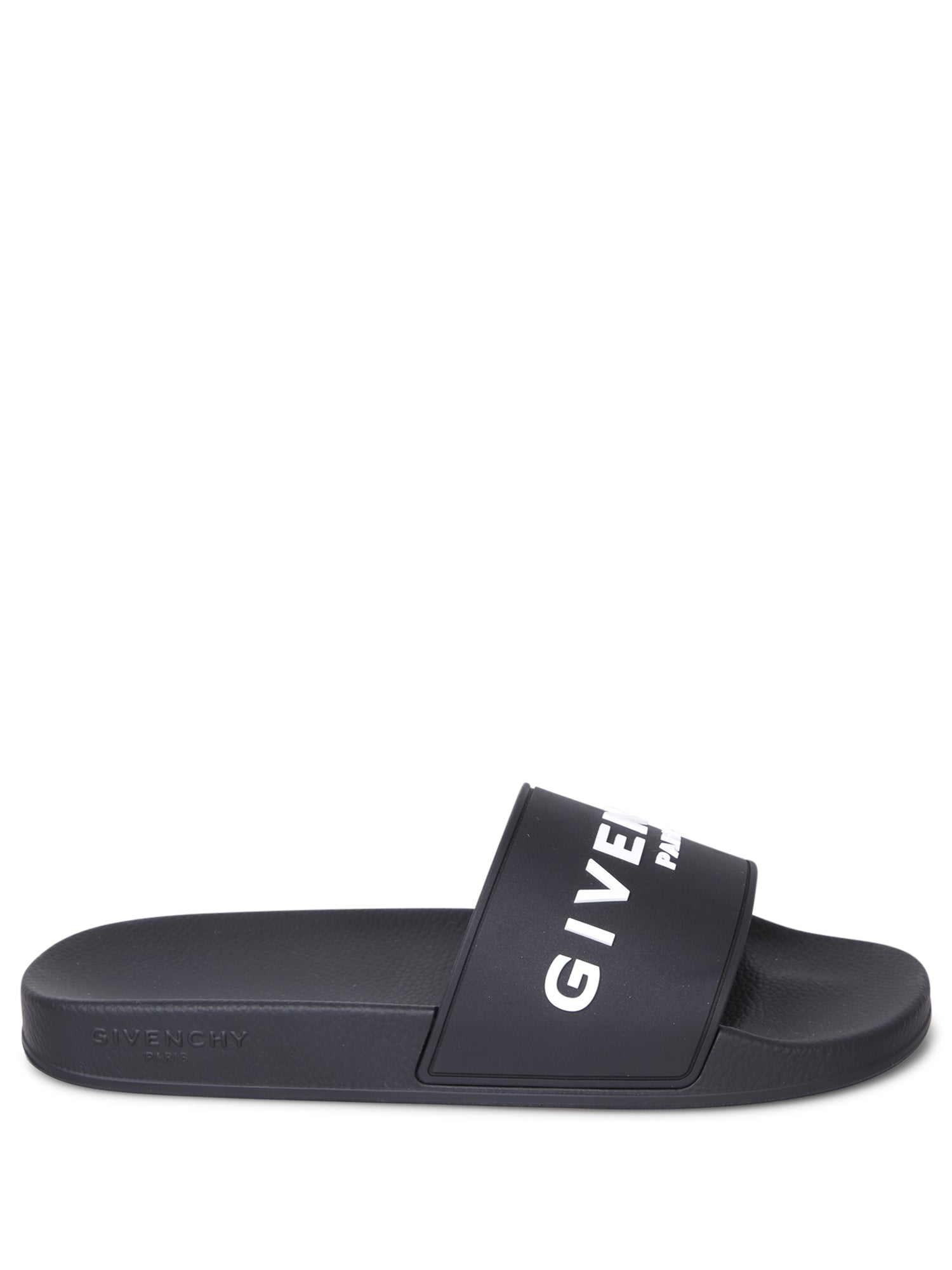 GIVENCHY 레터링 로고 블랙 슬리퍼