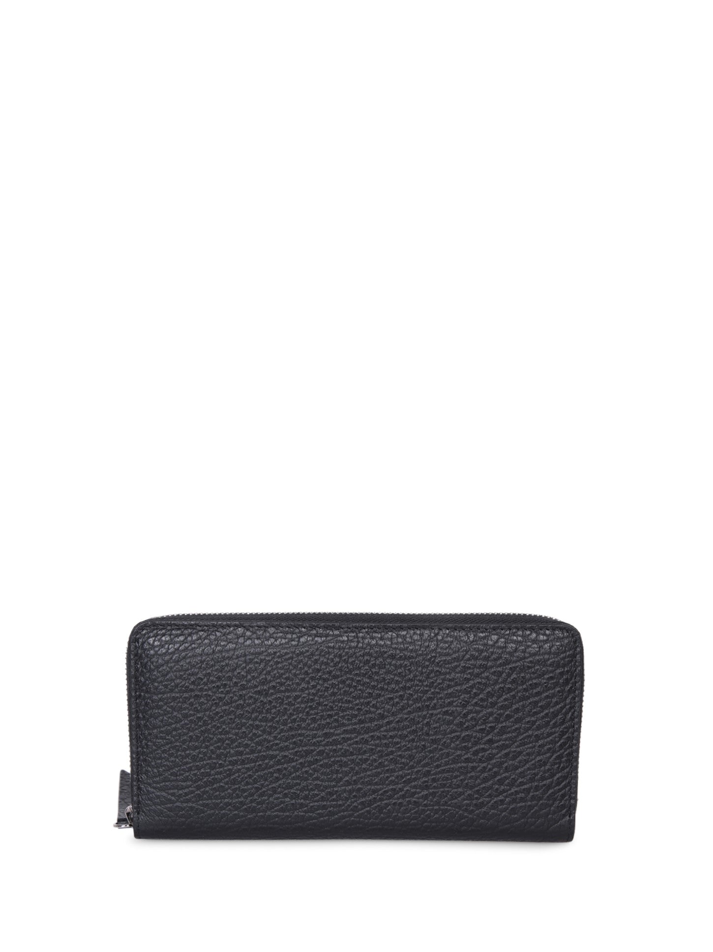 MAISON MARGIELA Zipperd 포 스티치 블랙 지갑