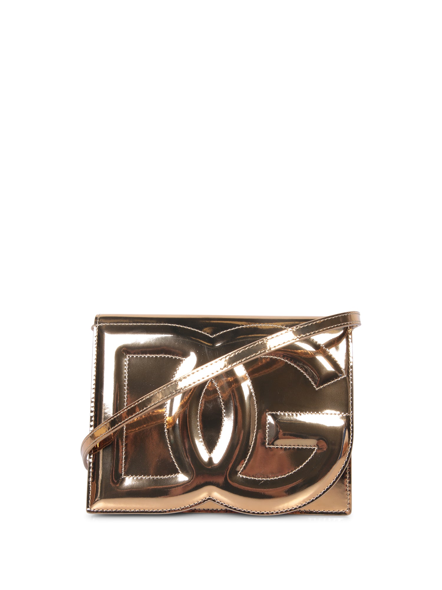 DOLCE  GABBANA DG 로고 골드 크로스 백