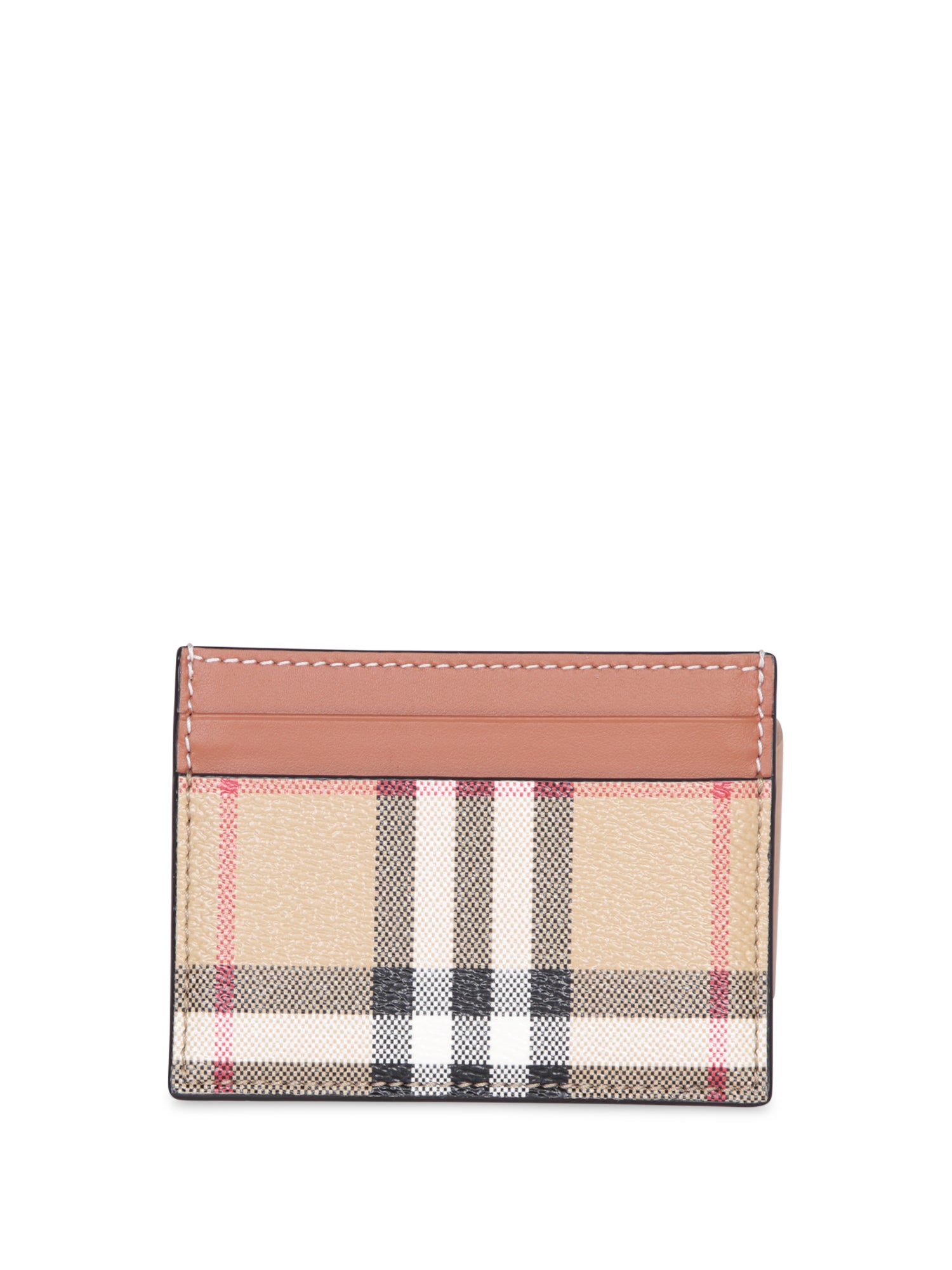BURBERRY Sandon 베이지 체크 모티브 cardholder