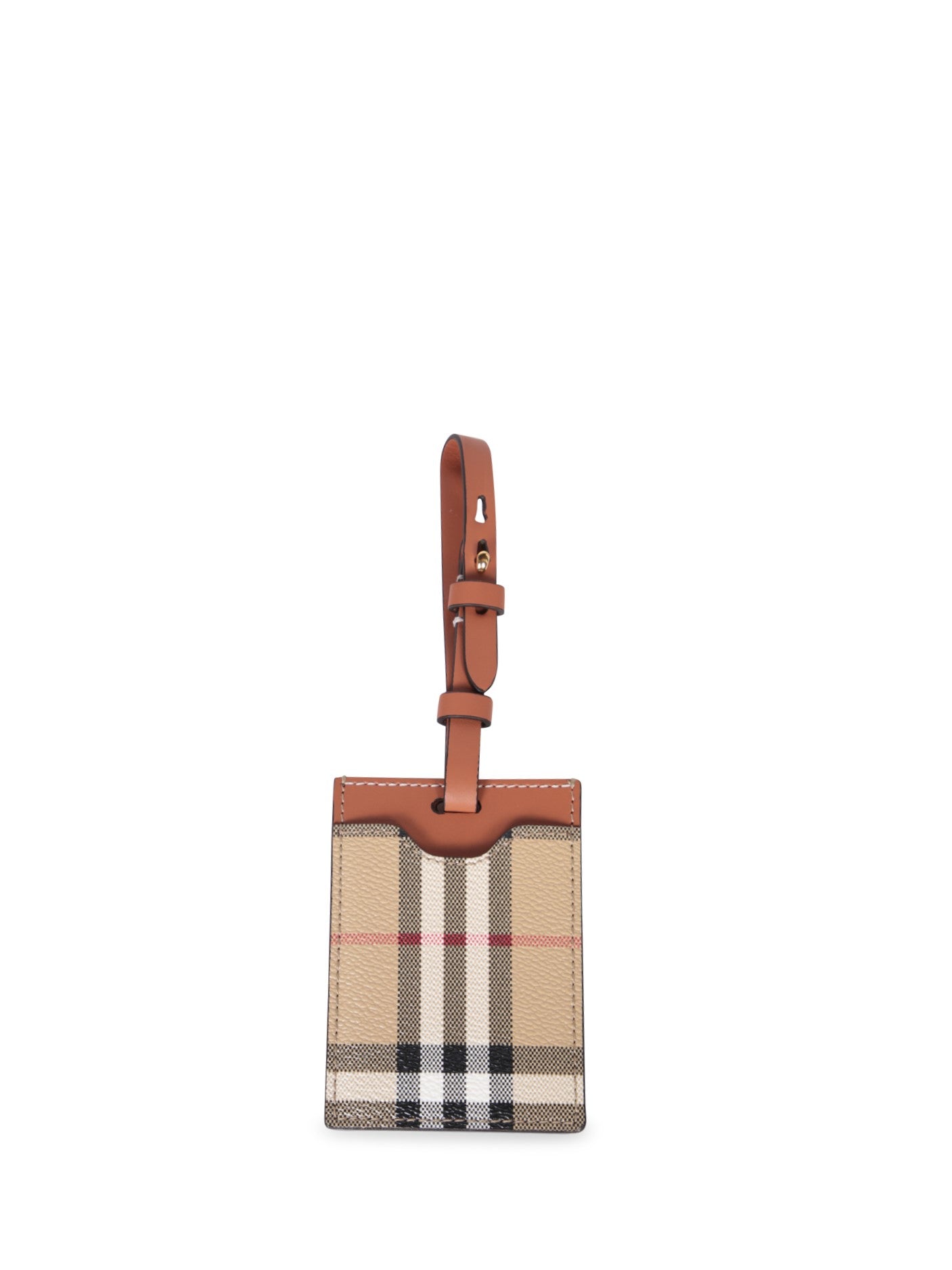 BURBERRY 체크 모티브 베이지 suitcase tag